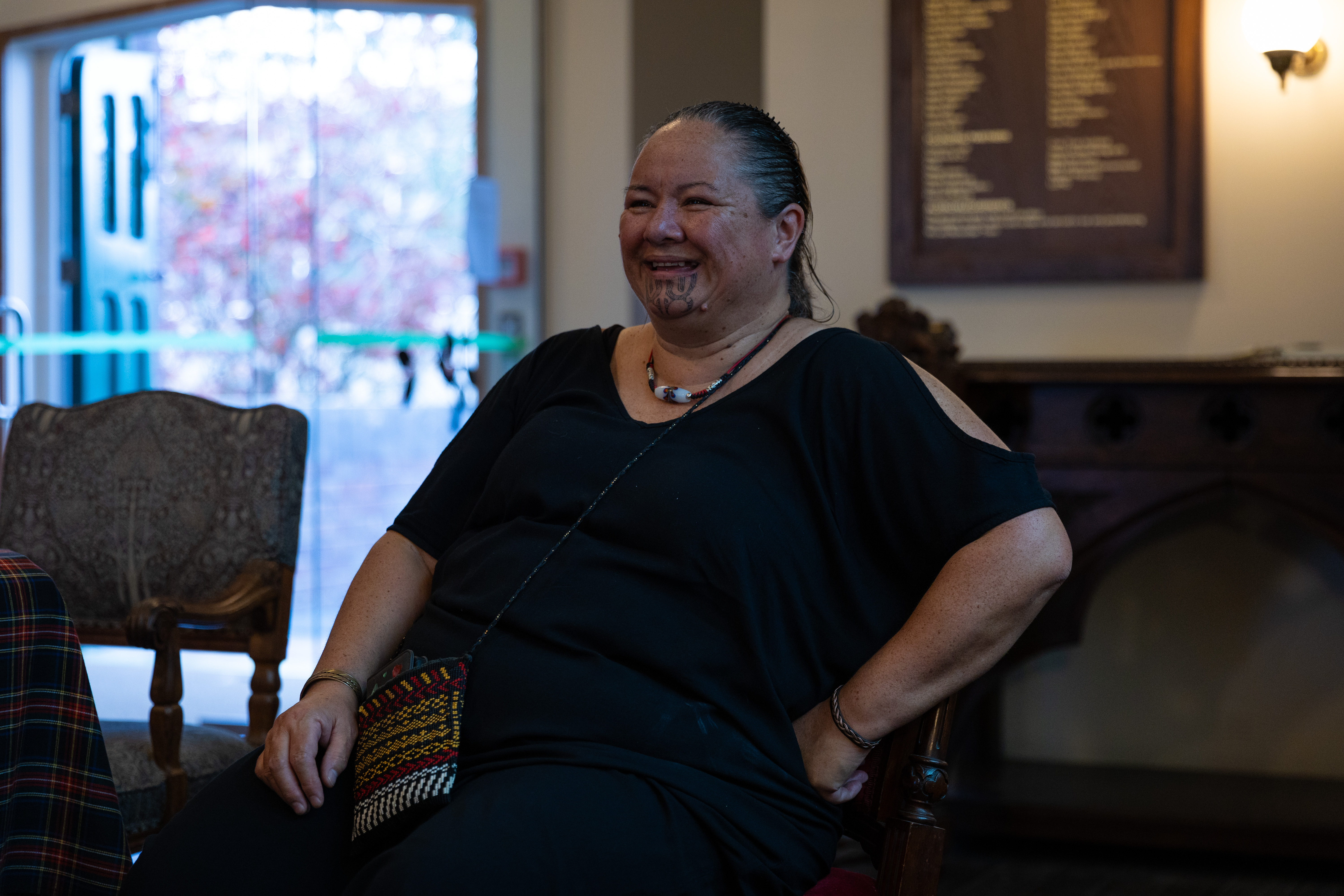Weaver and co-curator Beronia Scott. Photo / Conan Fitzpatrick
