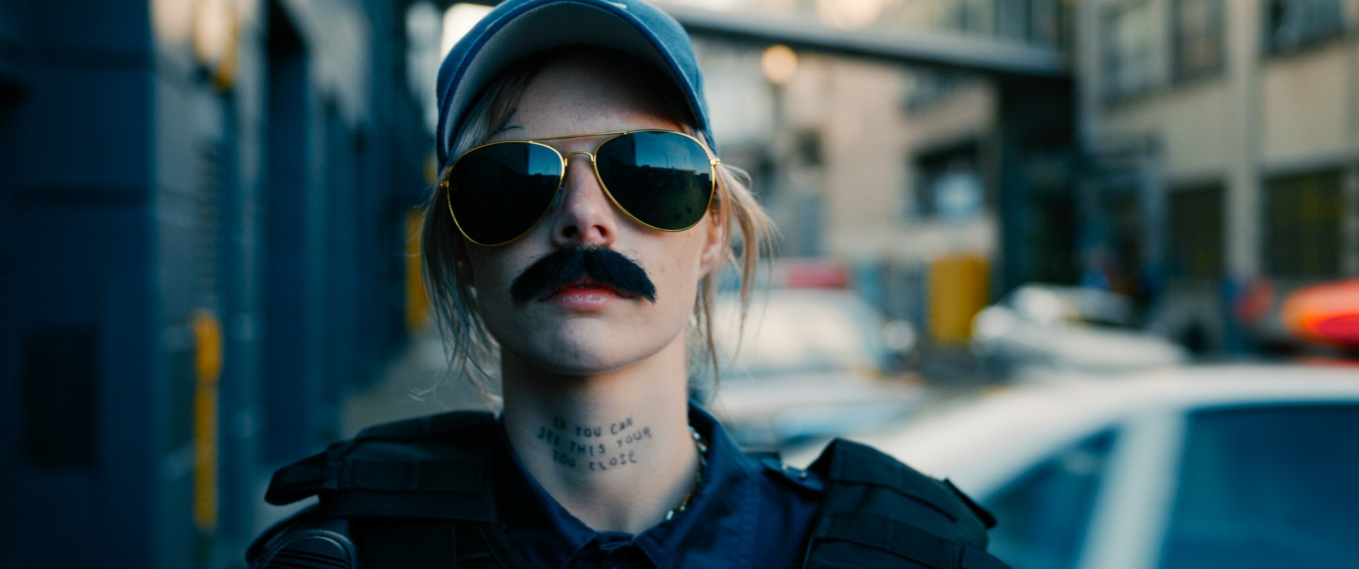 Radcliffe's Guns Akimbo co-star, Samara Weaving. Photo / Supplied