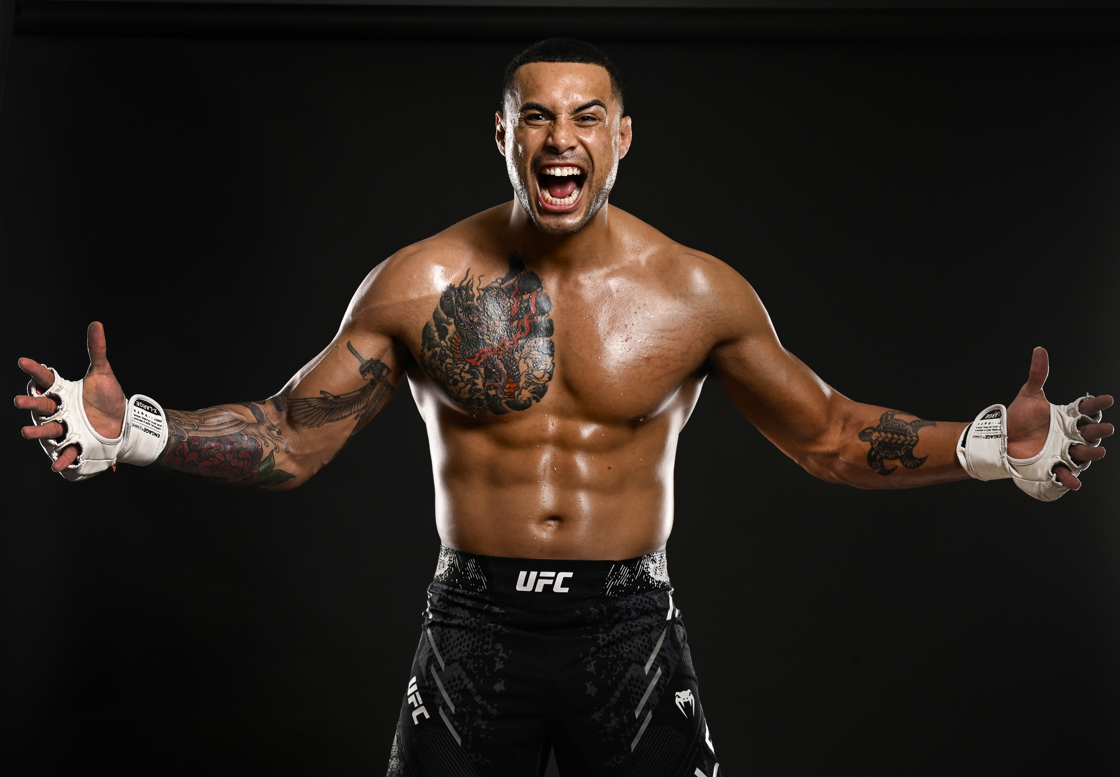 He's back!: Carlos Ulberg will return to the UFC octagon against Volkan Oezdemir in Macau in November. Photo / Photosport