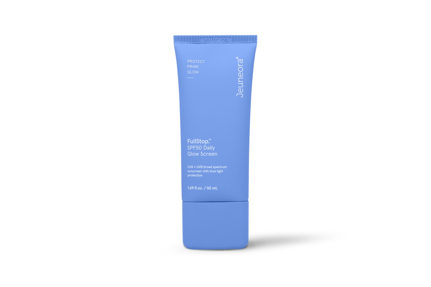Jeuneora's FullStop daily glow screen (SPF 50).