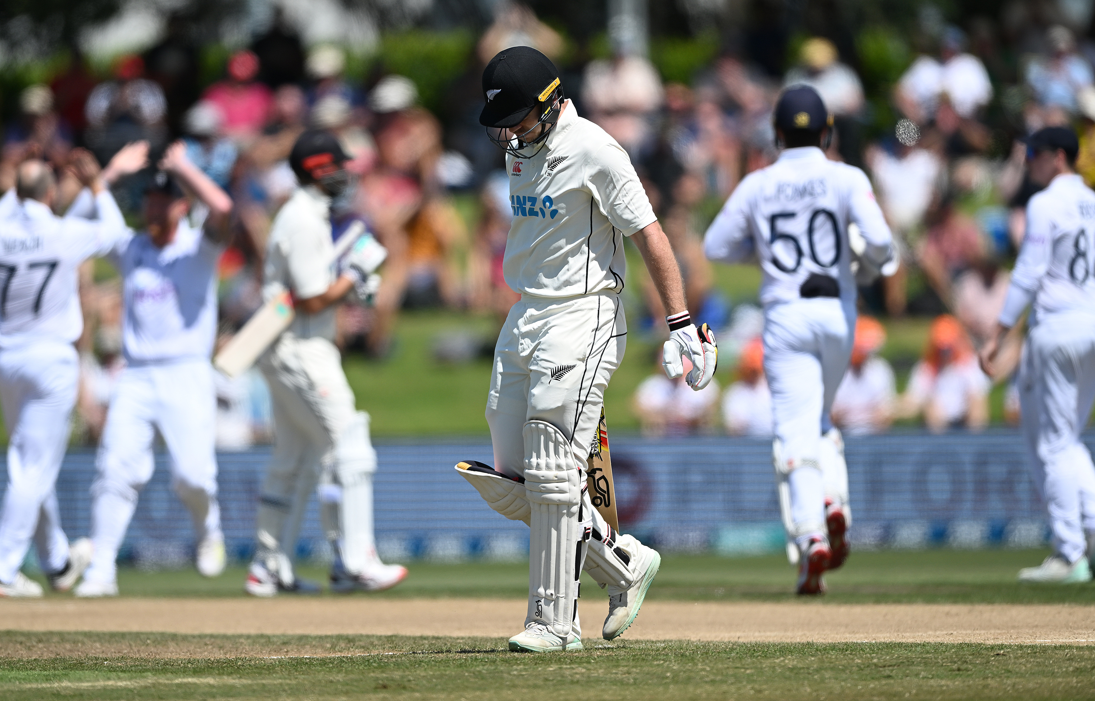 Michael Bracewell's wicket was the beginning of the end for the Black Caps. Photo / photosport.nz