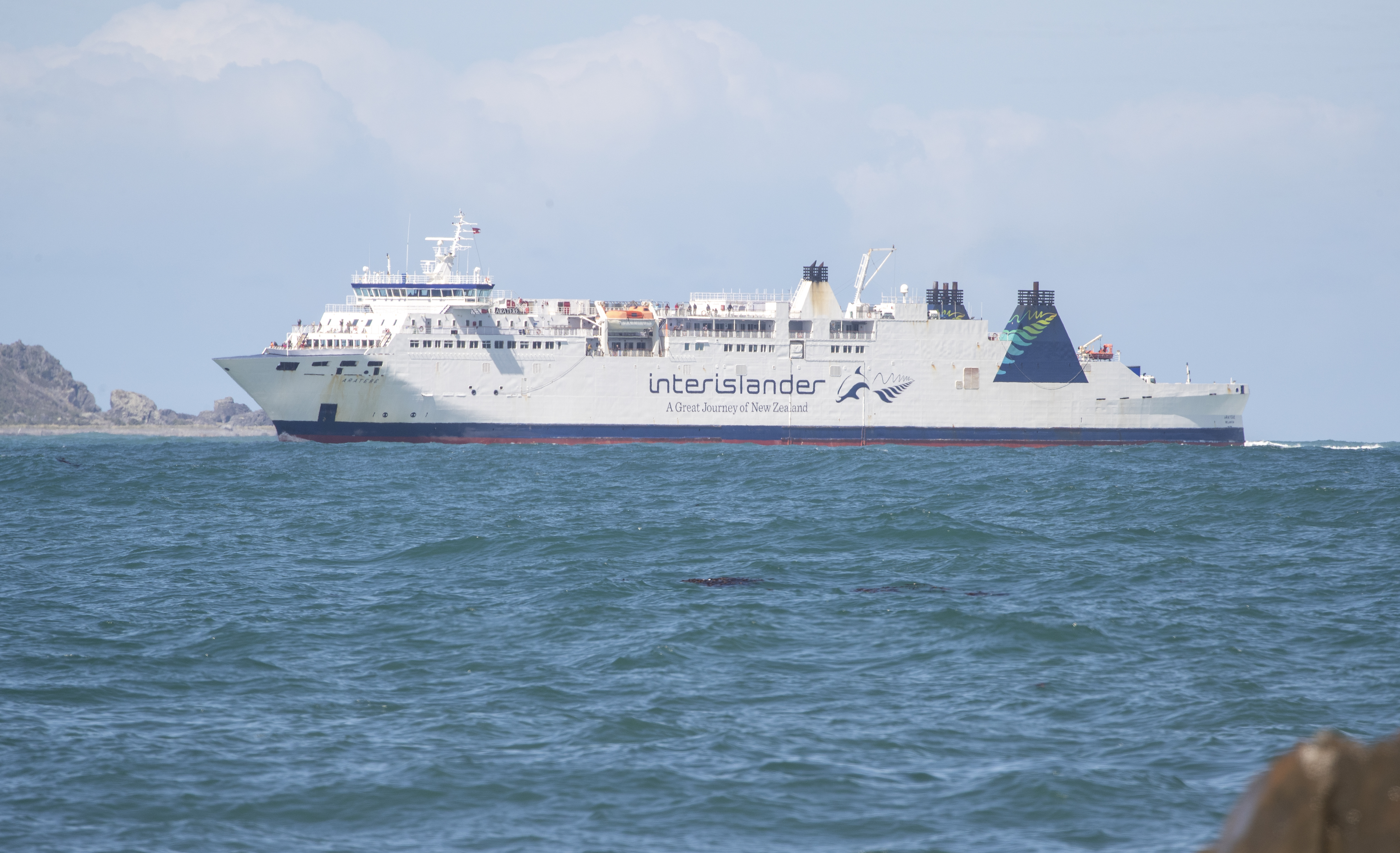 The Interislander ferry Aratere entering Wellington Harbour in March this year. Photo / Mark Mitchell