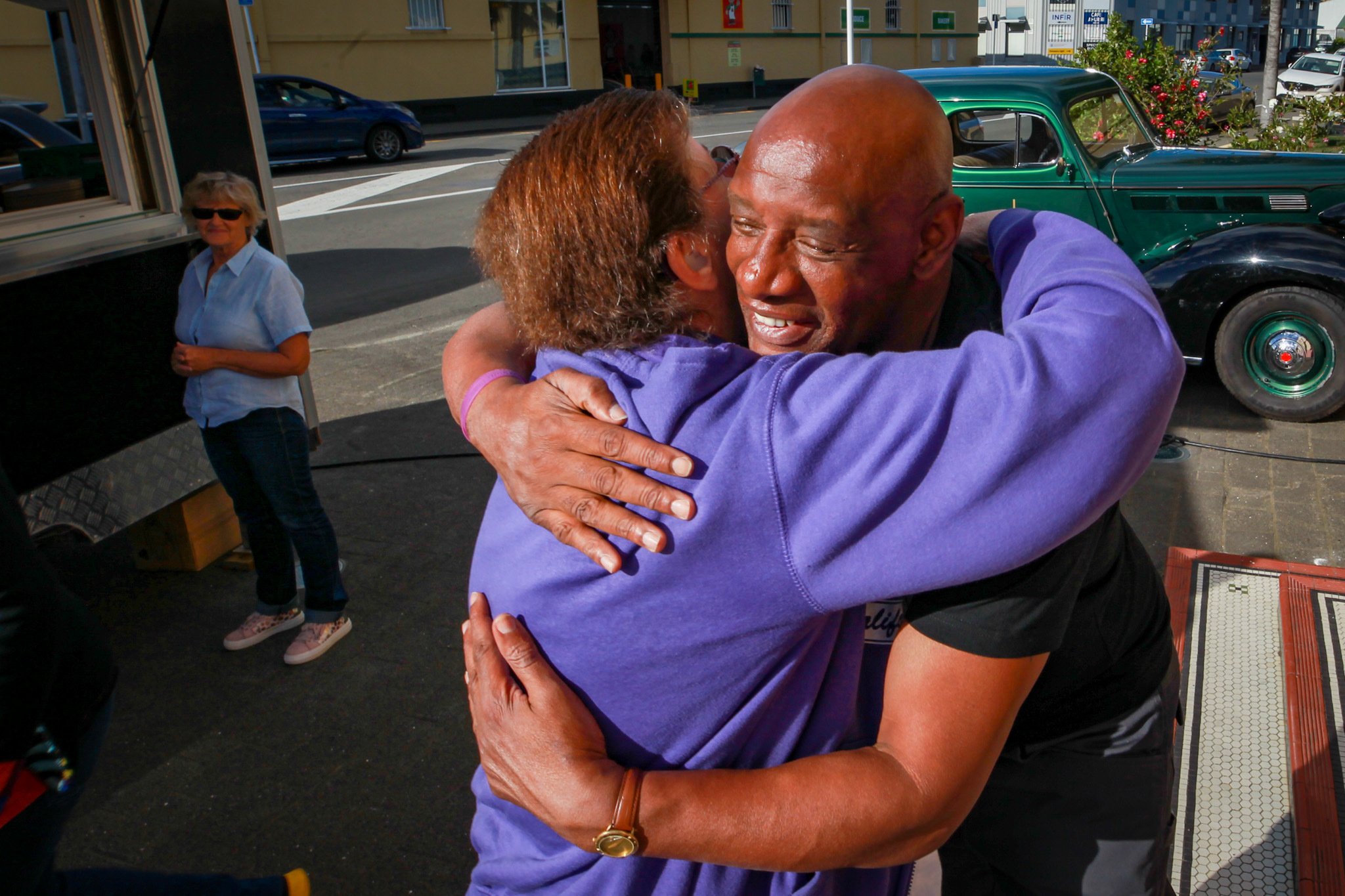 Shaun Wallace said he made it his mission to come help support the people of Hawke's Bay on behalf of the Chase family. Photo / Paul Taylor