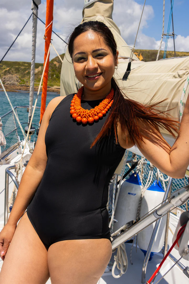 Nisa offers a range of practical, one piece swimsuits made in Te Whanganui-a-Tara.