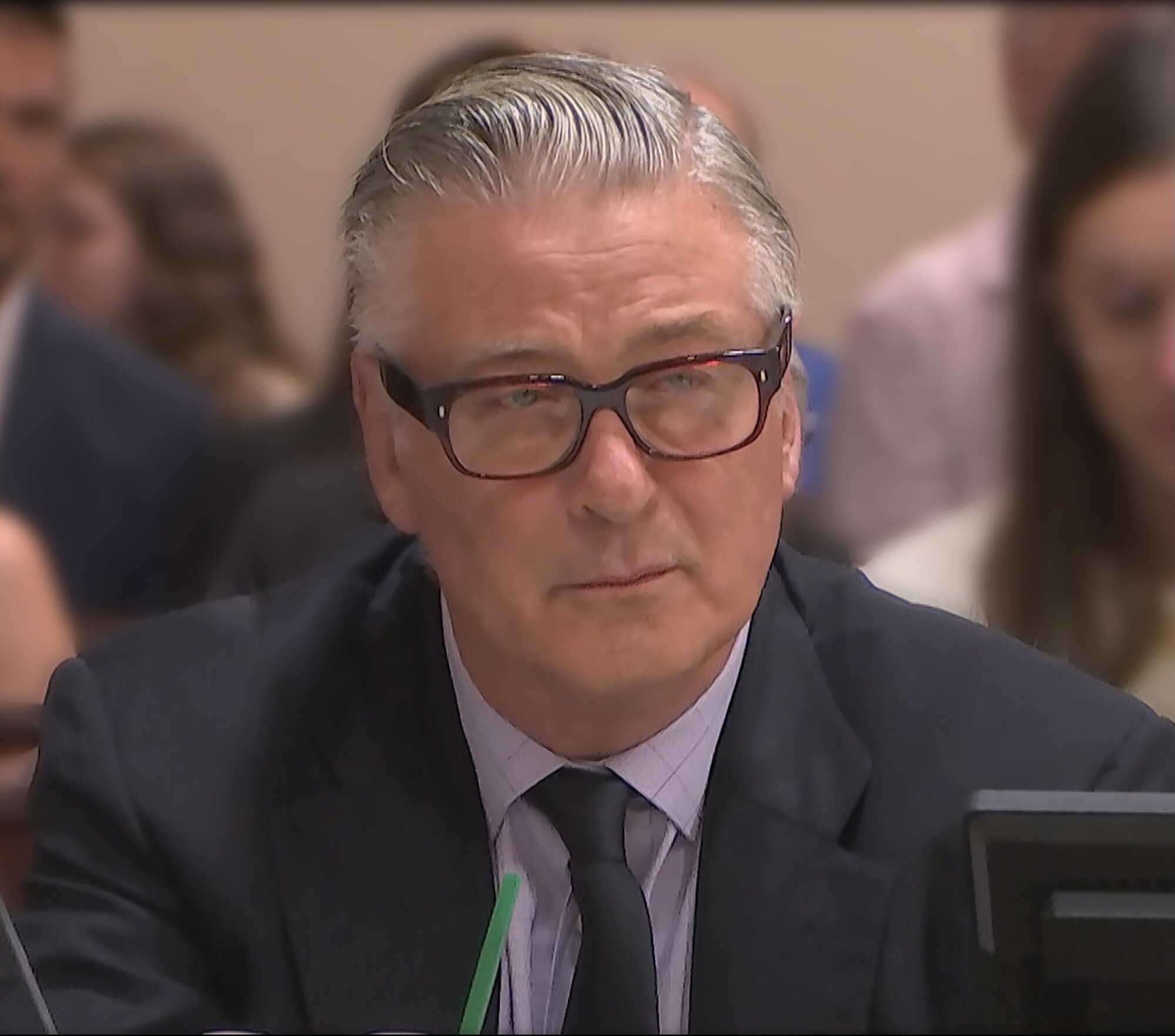 Alec Baldwin in court the day the judge dismissed the involuntary manslaughter charges against him in July 2024. Photo / ©Moxie Films