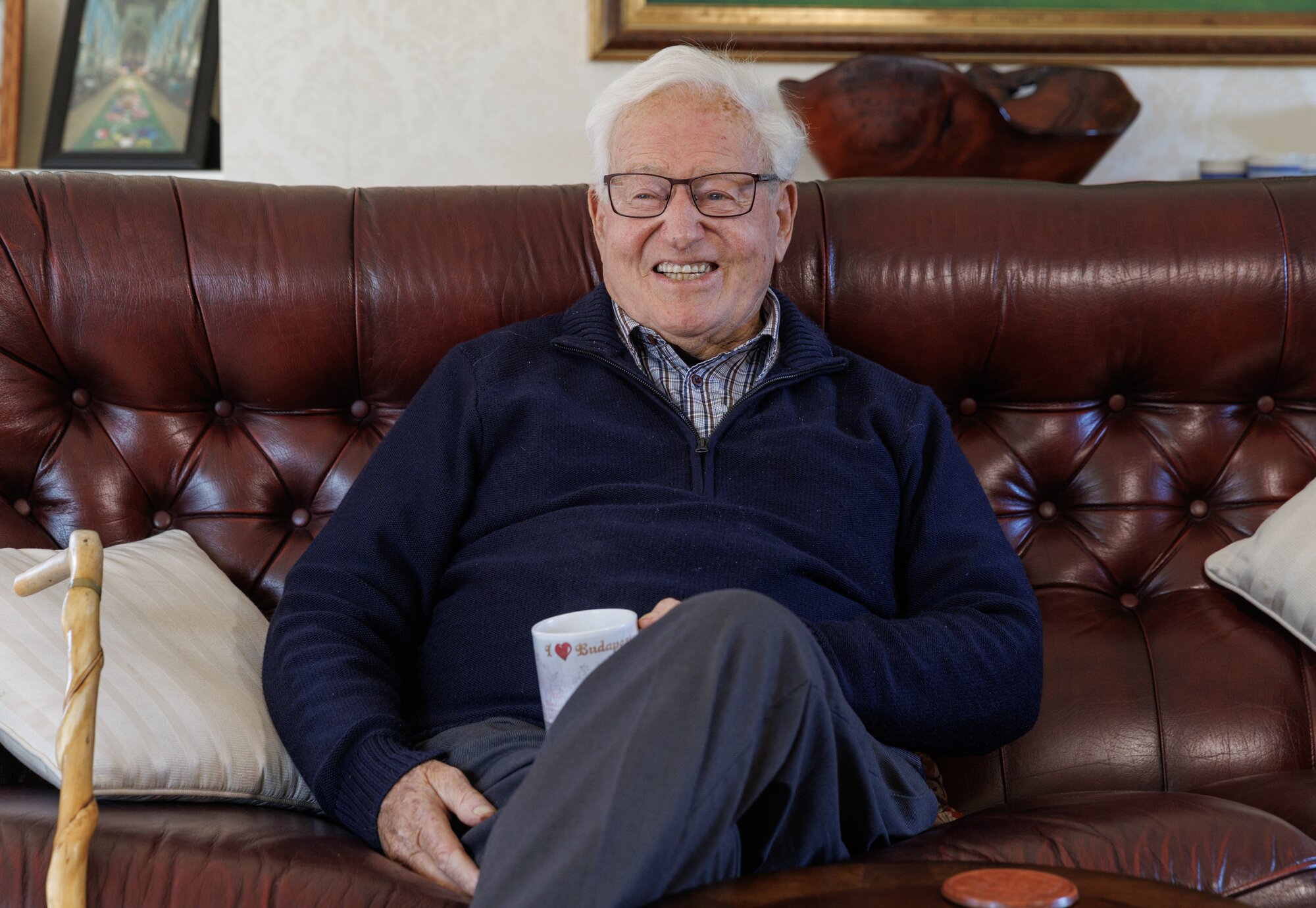 Former Prime Minister Jim Bolger at home in Waikanae, Kapiti.