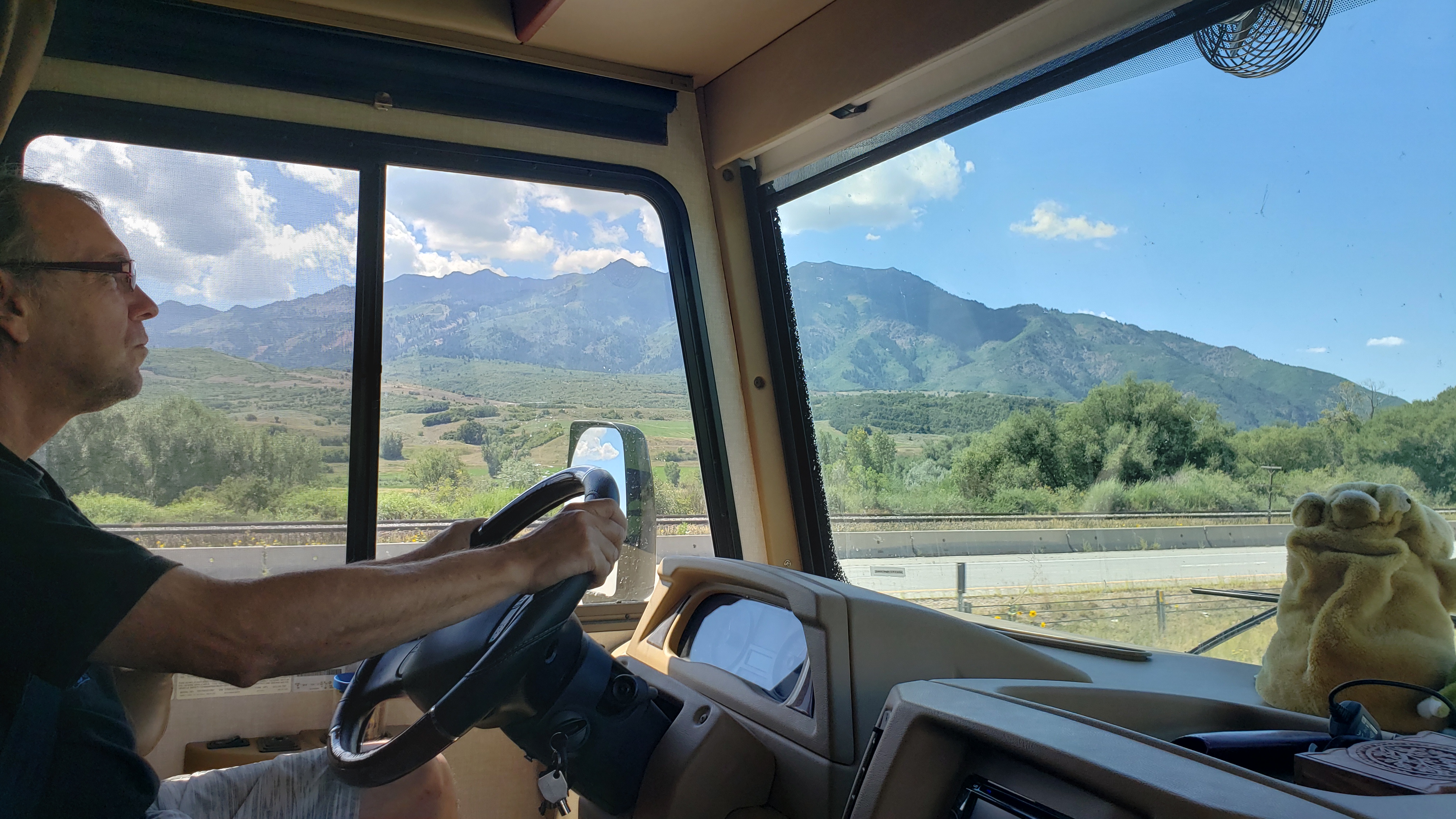 Always a great view from the cab. Photo / Simon & Susan Veness