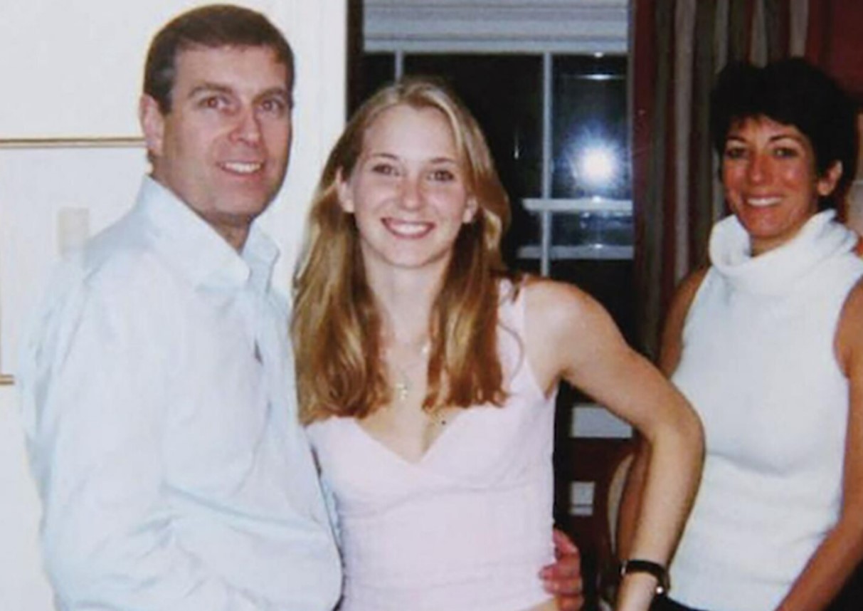 Prince Andrew, Virginia Giuffre, and Ghislaine Maxwell posing for a photo. Photo / US District Court - Southern District of New York