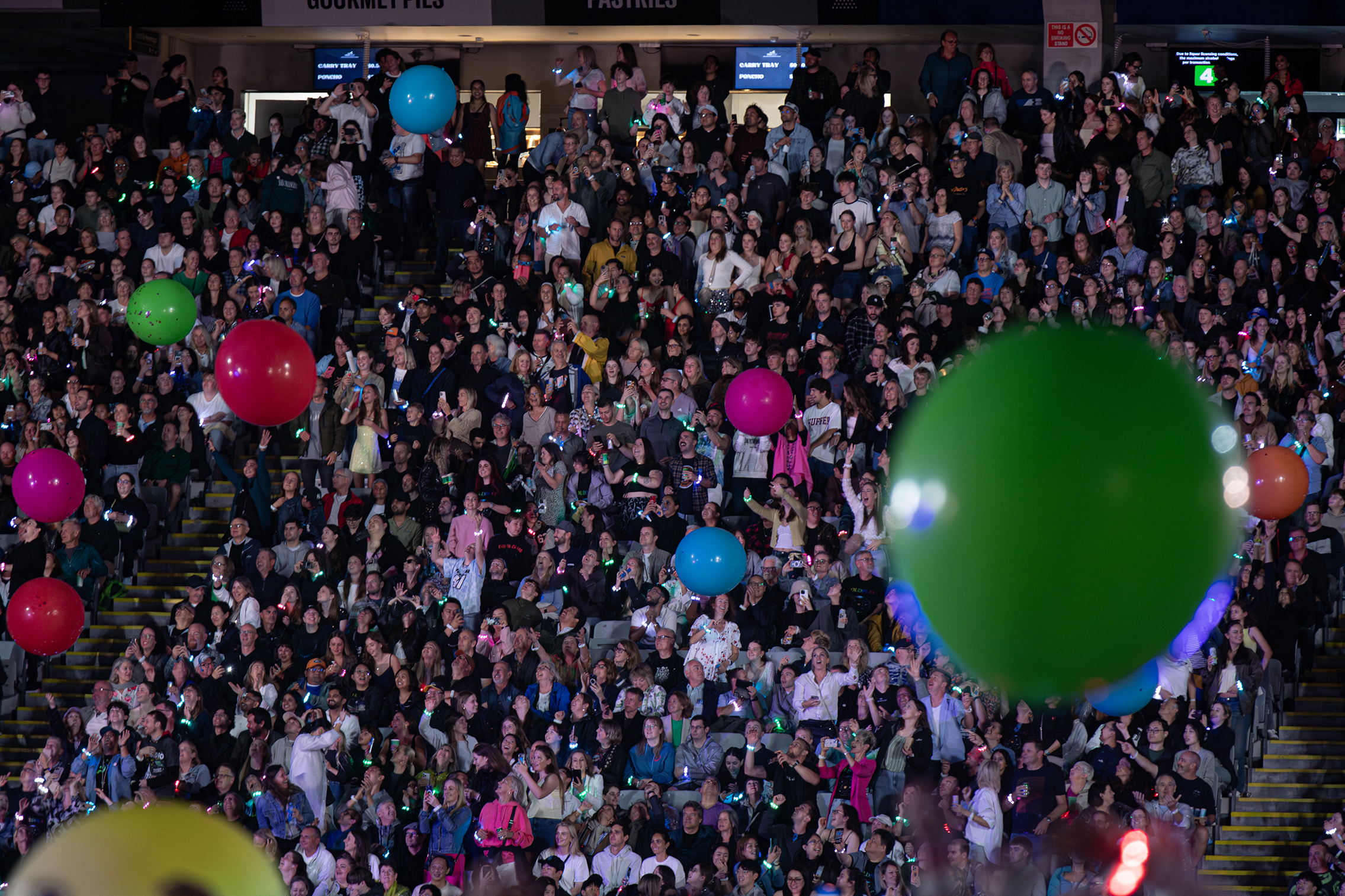 Coldplay performed live at Eden Park in front of an expected crowd of 50,000. Photo / Hayden Woodward