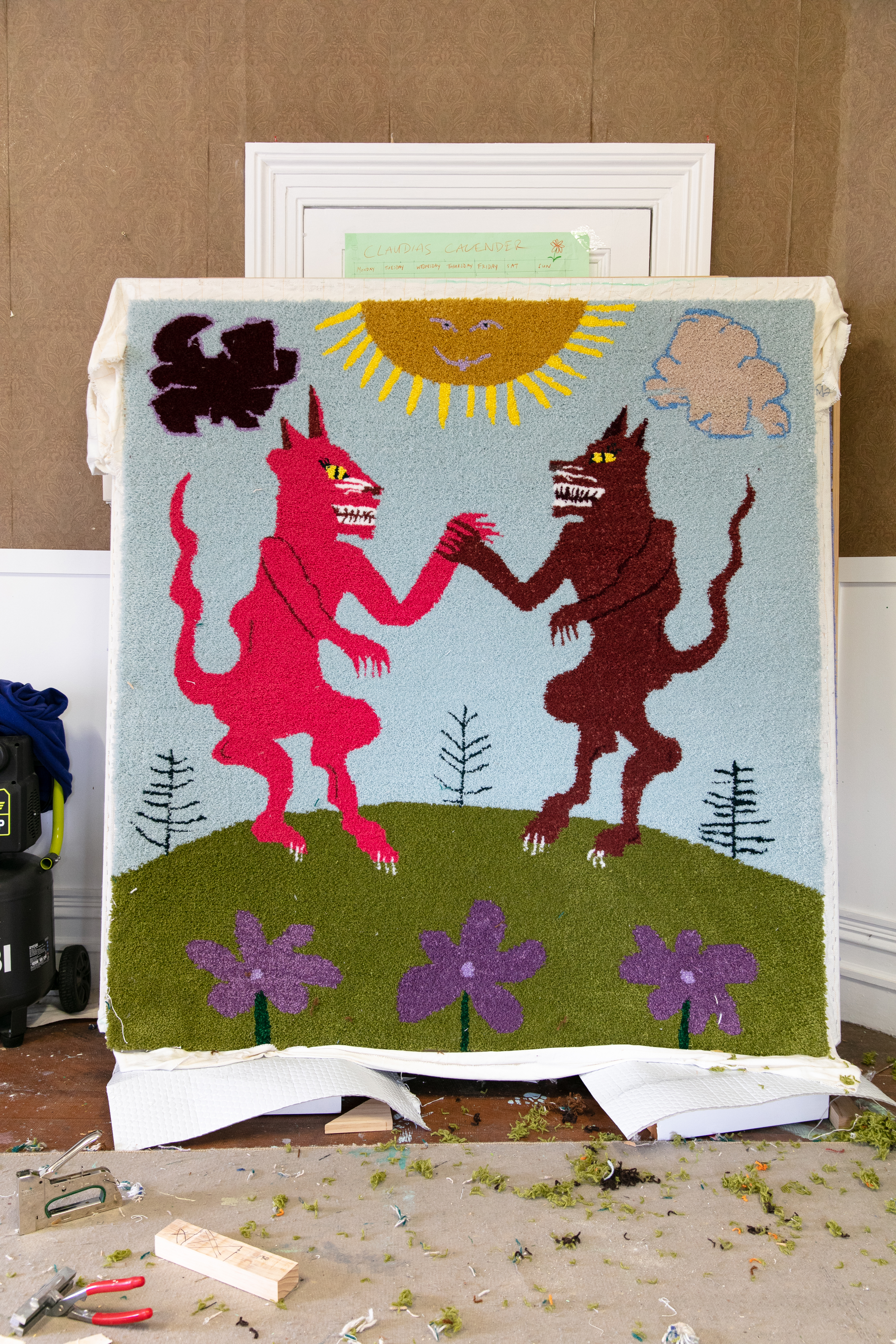 An untitled rug artwork. Photo / Babiche Martens