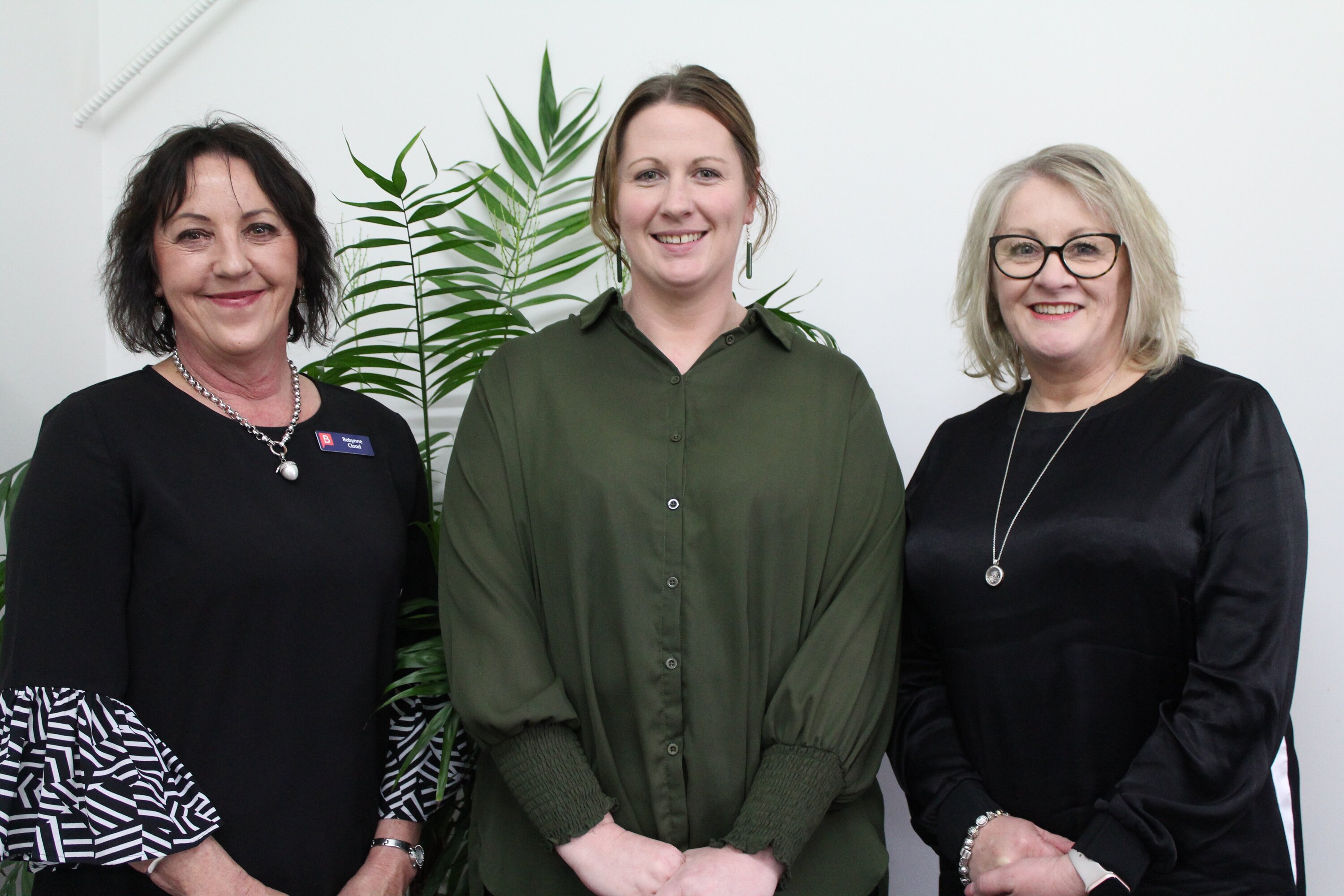 Robynne Cload (left), Kahlia Christison and Tracey Friend hope the event will inspire Dannevirke business owners.