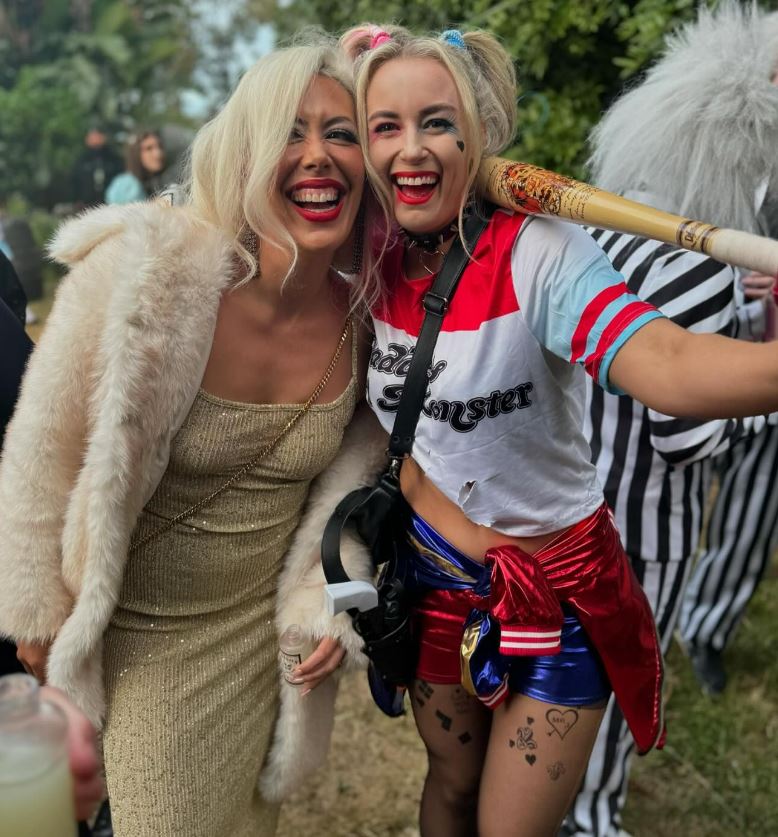 Tatum Savage as Marilyn Monroe and Alex Kenny as Harley Quinn.
