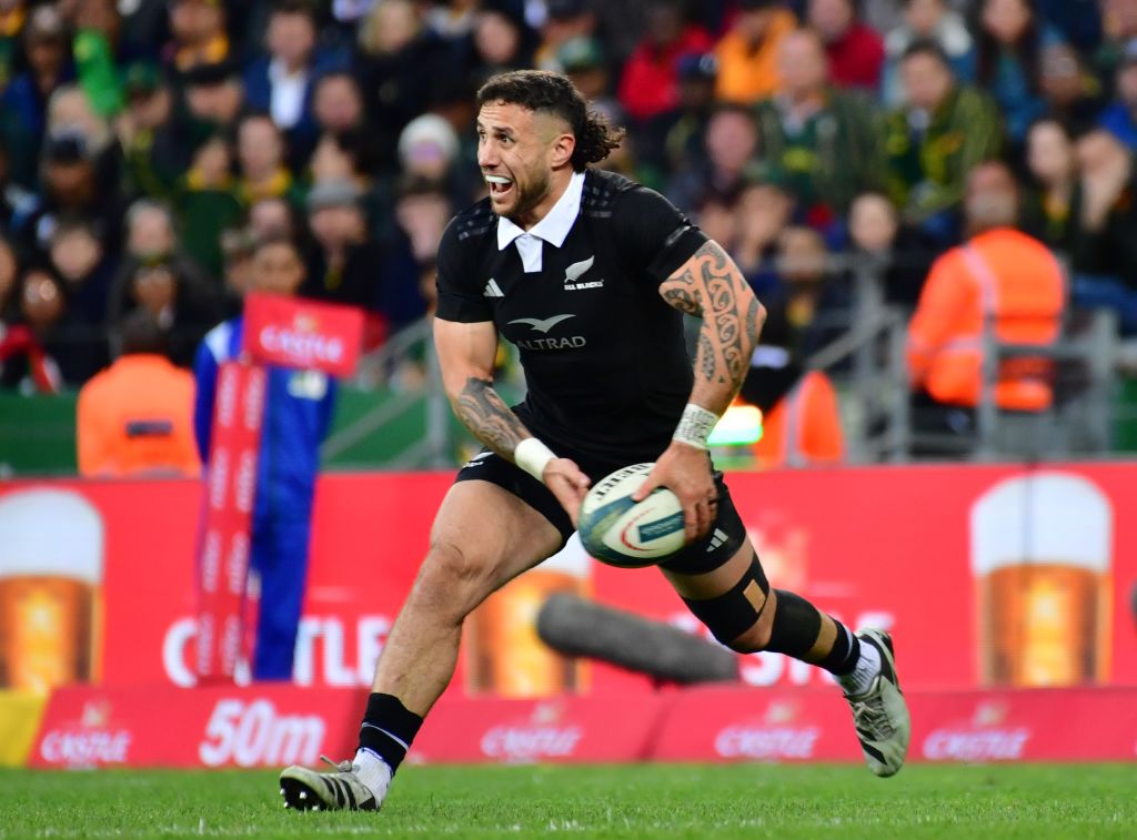 TJ Perenara entered the game for the final quarter against the Springboks in Cape Town. Photo / Getty Images