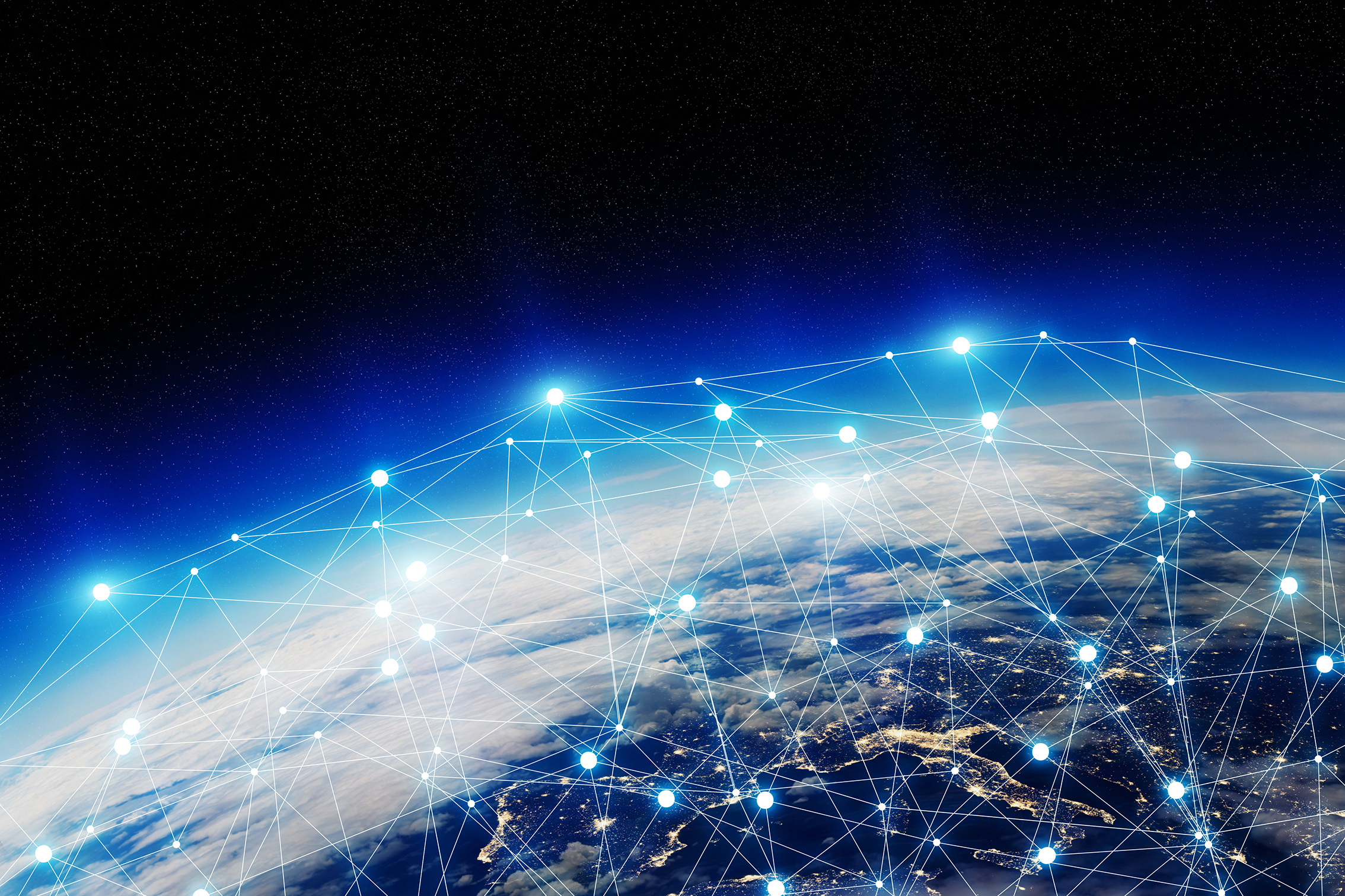 Thanks to the internet and our phones, we're used to the idea that data can be exchanged wirelessly around the world, as suggested by this image. New Zealand company Emrod has invented a way to do the same thing with energy. Image / 123rf