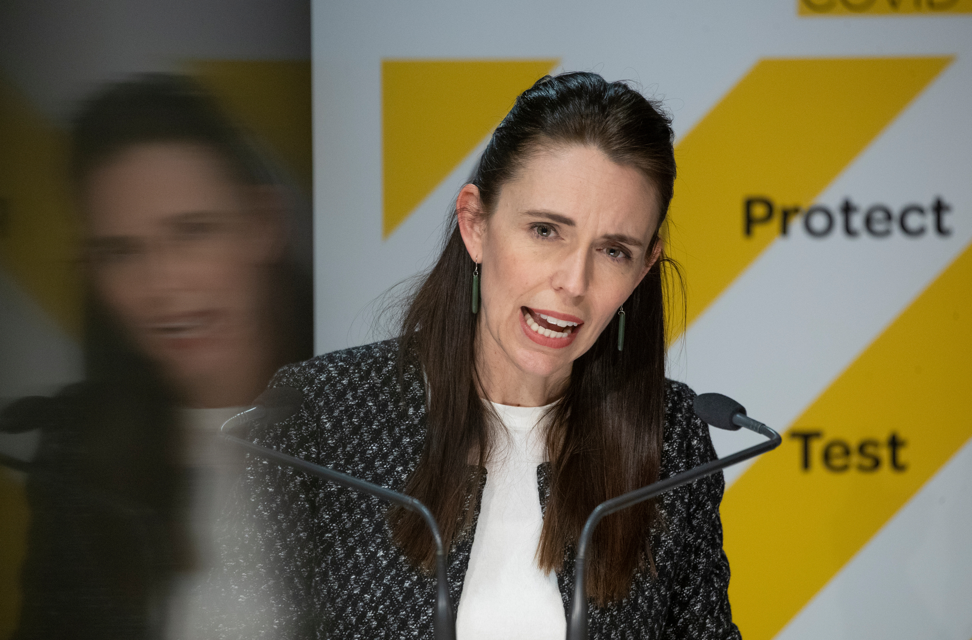 Prime Minister Jacinda Ardern says the loosening of restrictions from Wednesday are low risk and won't lead to uncontrolled case numbers. Photo / Mark Mitchell
