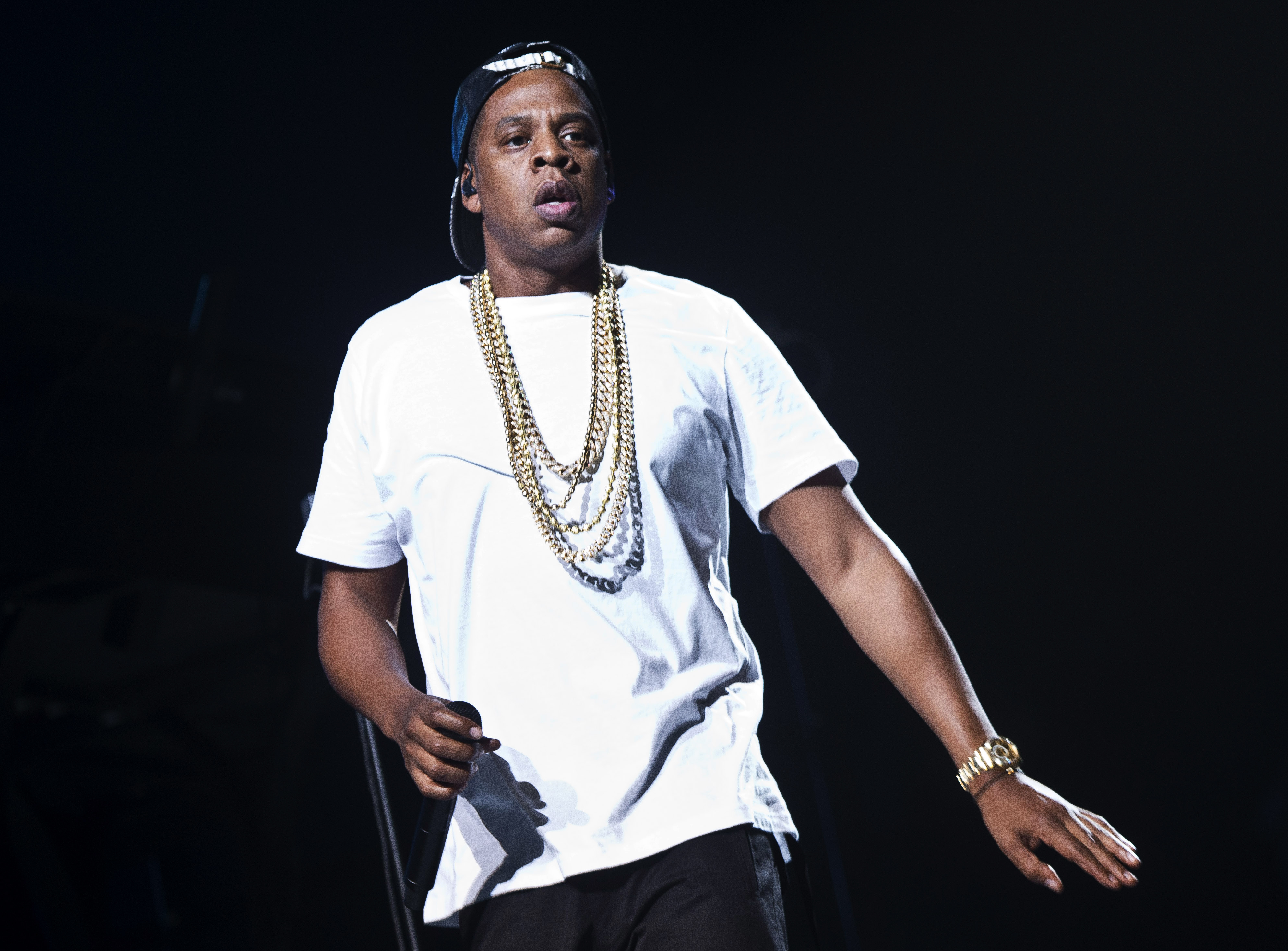 Jay Z delivered a blistering attack against Tidal's opposition during an epic freestyle at a recent concert. Photo/AP
