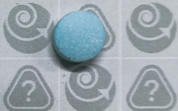 N-Desethyletonitazene was detected in a blue circular tablet with no markings that was sold as a diazepam tablet in the capital. Photo / High Alert
