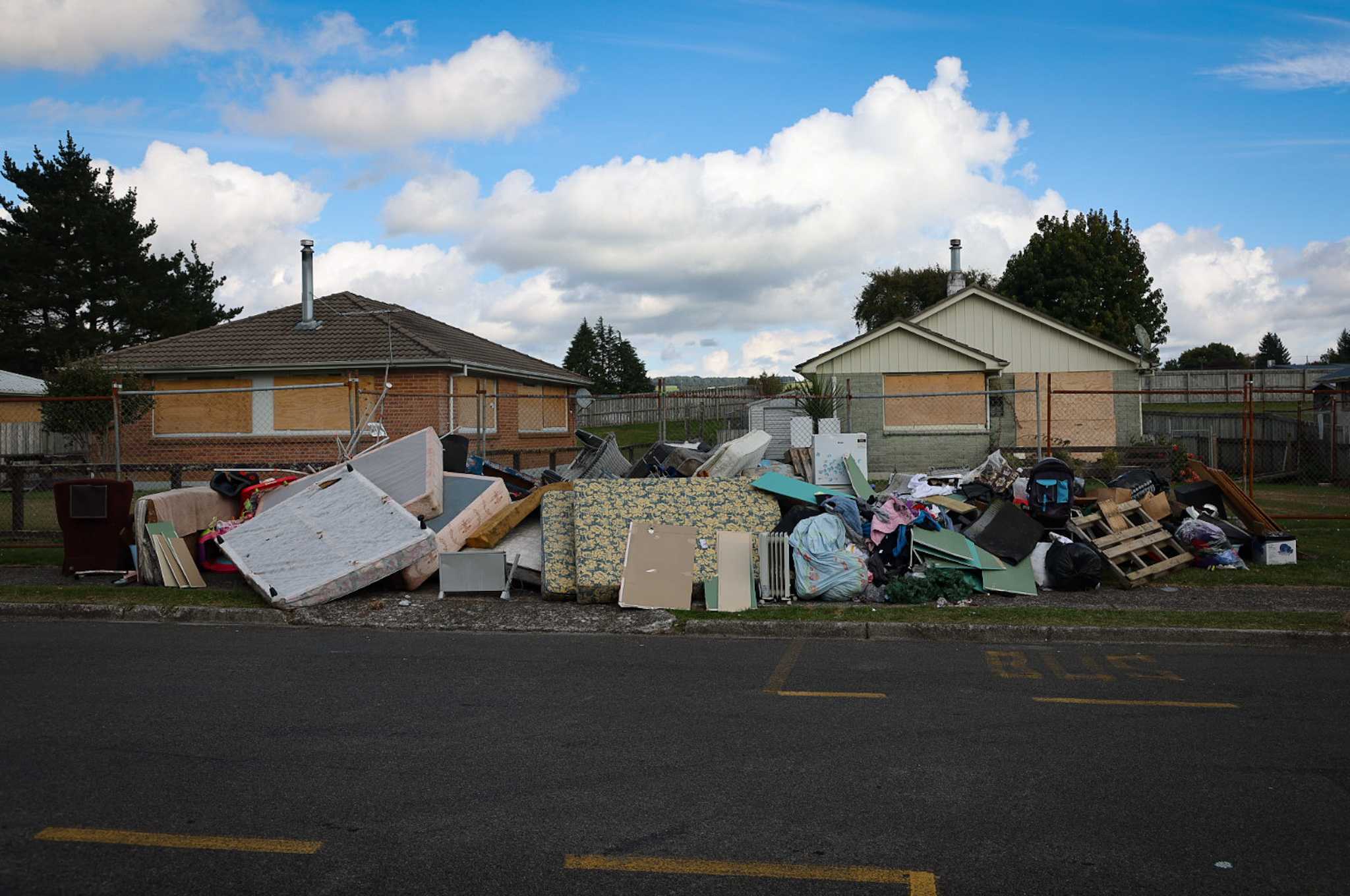 Old mattresses were among the rubbish dumped. Photo / Andrew Warner