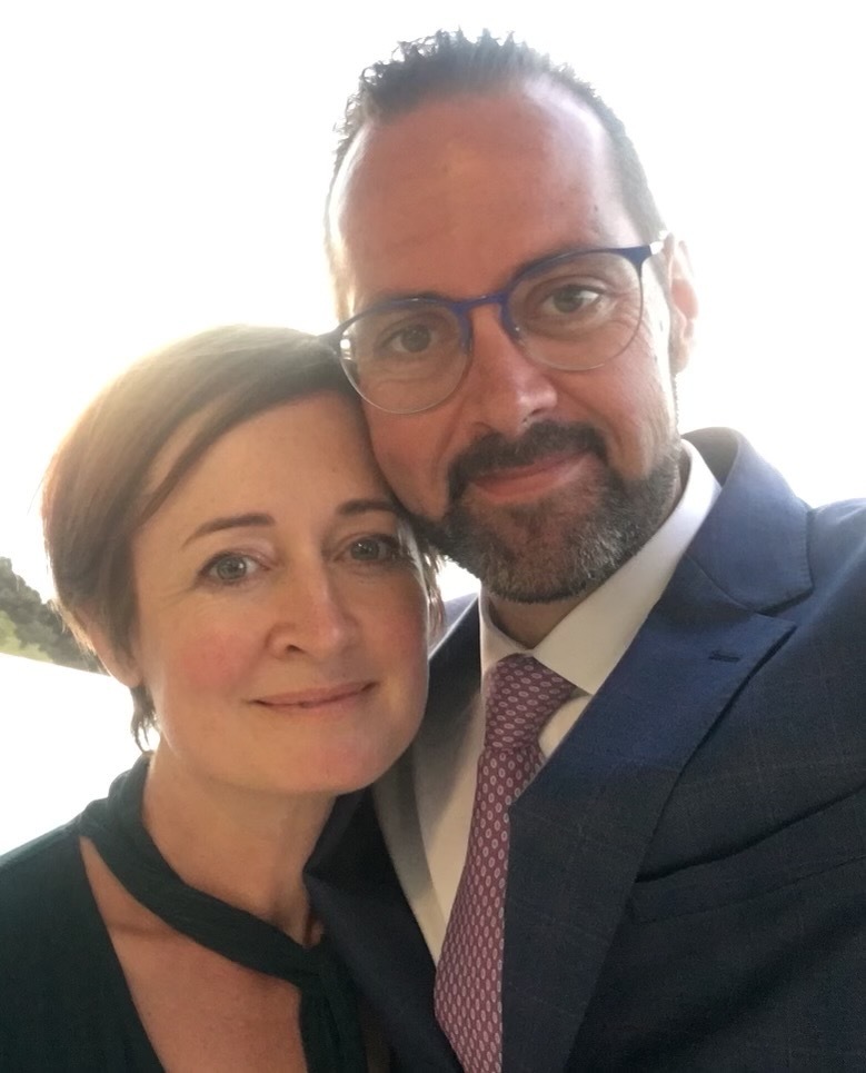Scotty Stevenson and his late wife, Claire Silvester.