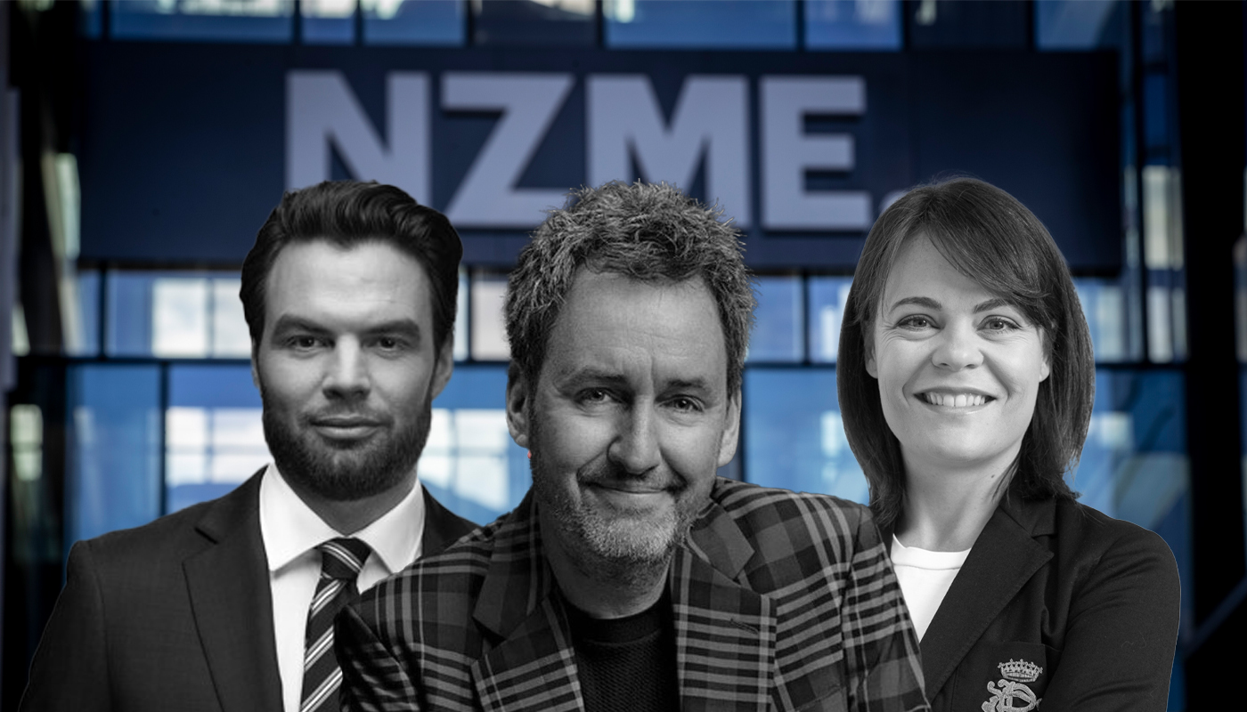NZME's Newstalk ZB is the highest rating commercial radio station, with a line-up of hosts including Ryan Bridge, Mike Hosking and Heather Du Plessis-Allan. Photo montage / Oliver Rusden
