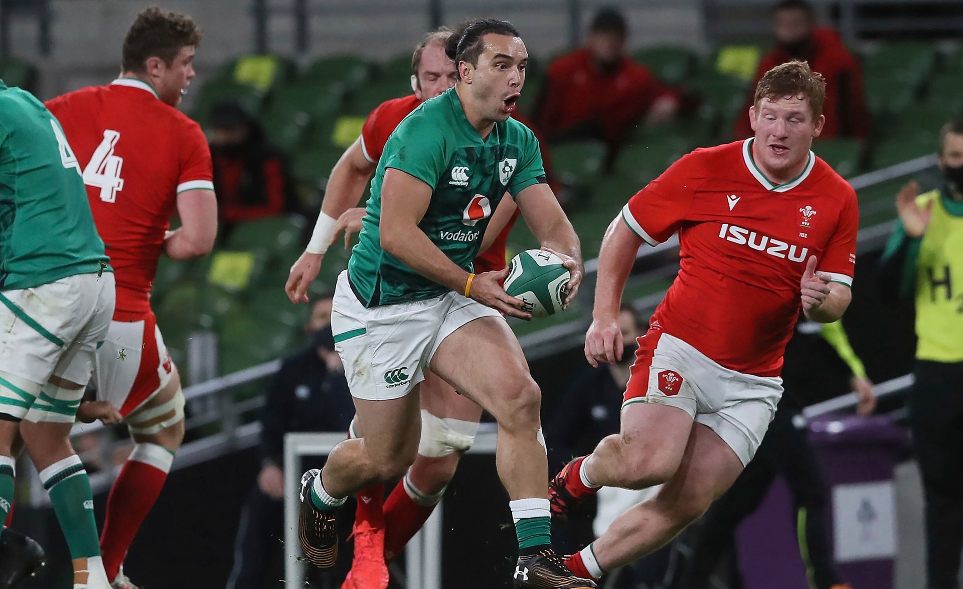 Rugby Kiwi James Lowe scores on debut as Ireland thrash Wales in Nations Cup opener in Dublin