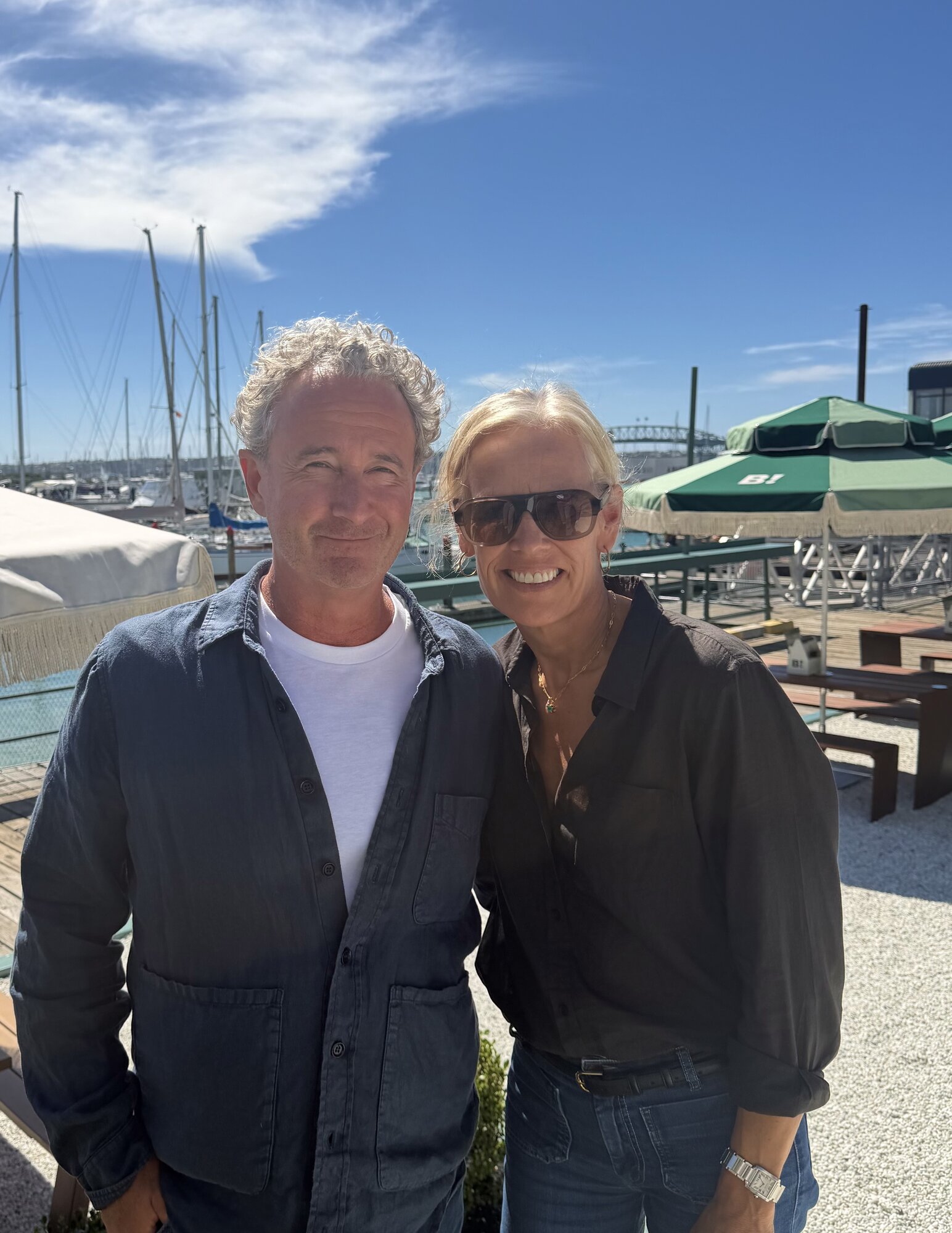 Chris and Michaela Meehan at Cracker Bay.