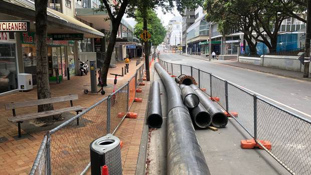 More than six million litres of wastewater flowed into the harbour before an above-ground bypass pipe could be put in place. Photo / Georgina Campbell. 
