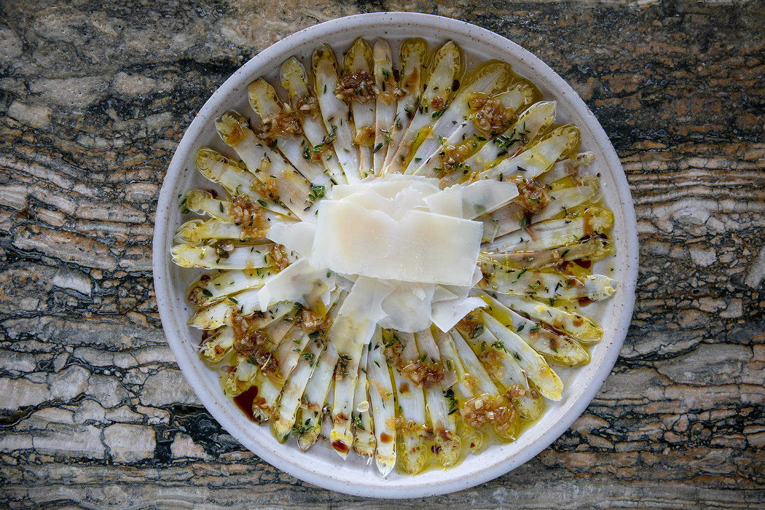Bivacco's white asparagus. Photo / Babiche Martens