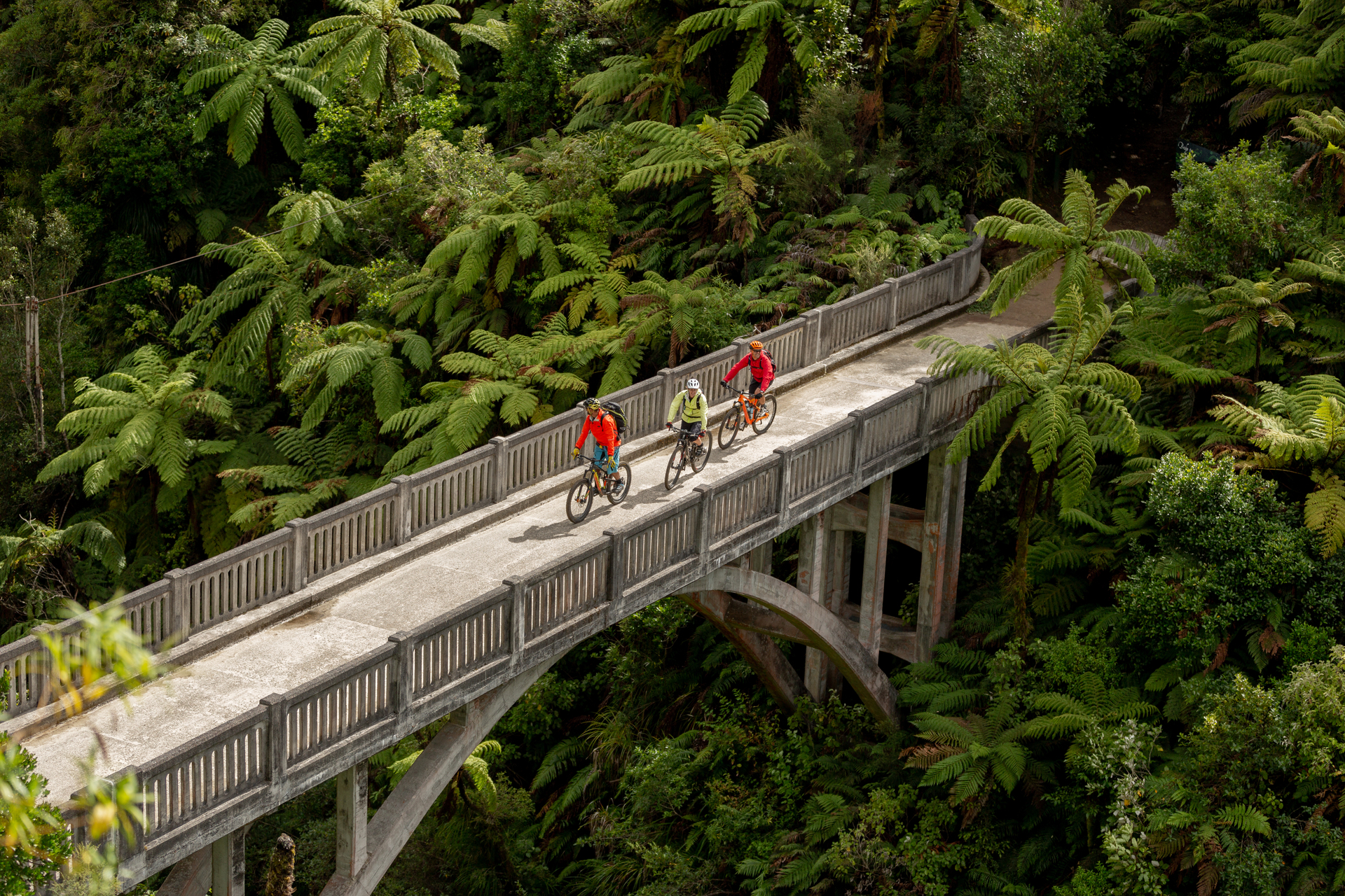 Interesting sites along the Whanganui River include the historic Bridge to Nowhere. Photo / Visit Ruapehu