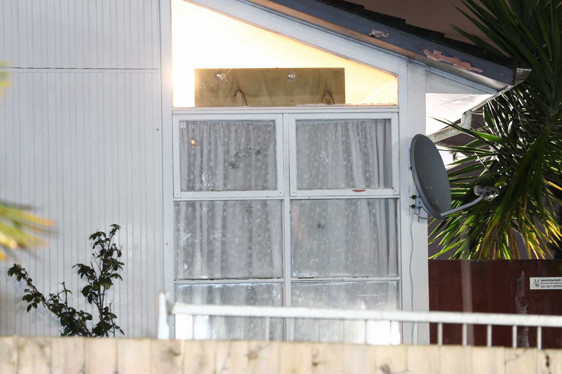 Police received reports a gun had been discharged from a vehicle towards a house in Clover Park just before 7pm. Photo / Hayden Woodward