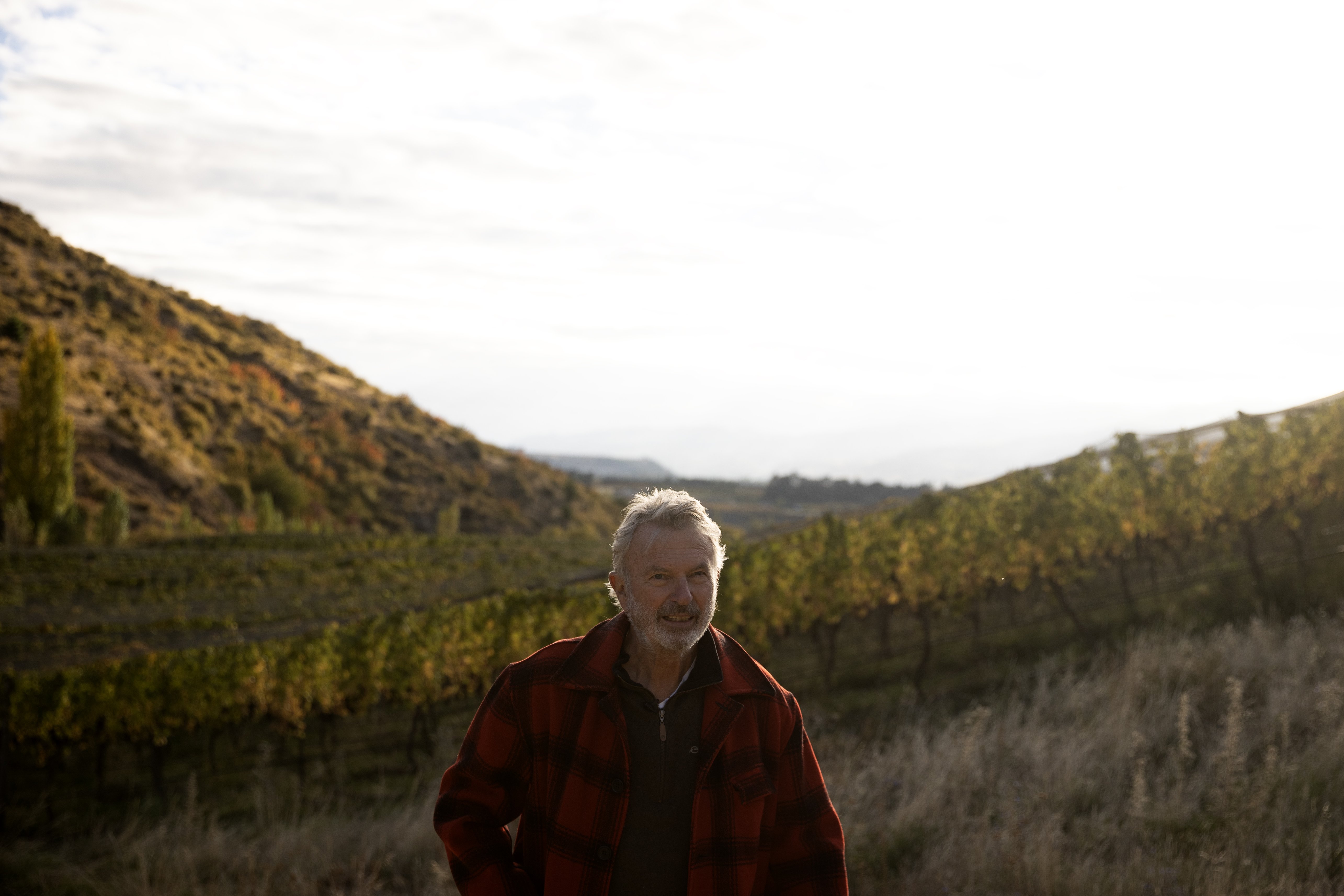 Sam Neill feels at home in Central Otago. Photo / George Heard