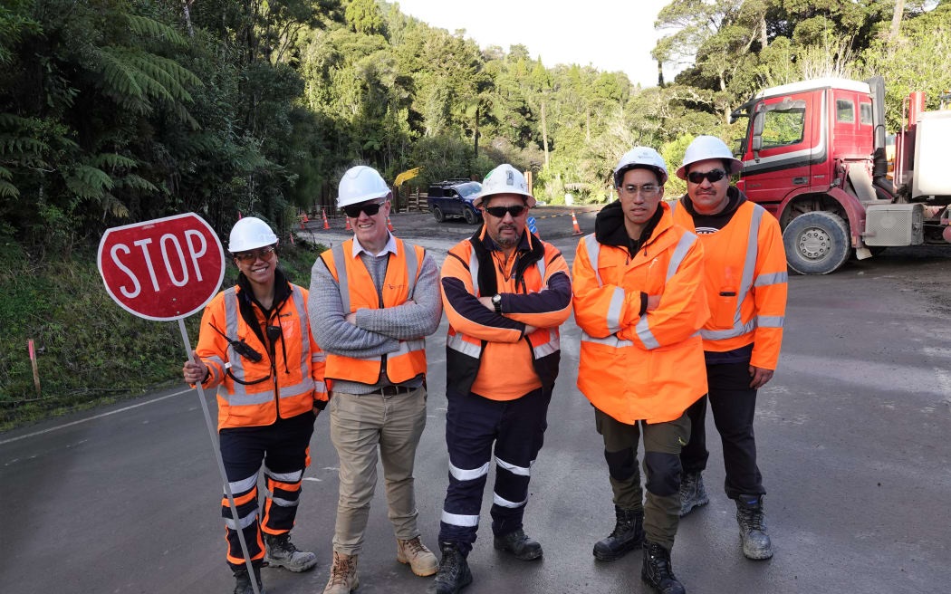 About 85 per cent of project workers are locals. Photo / RNZ / Peter de Graaf