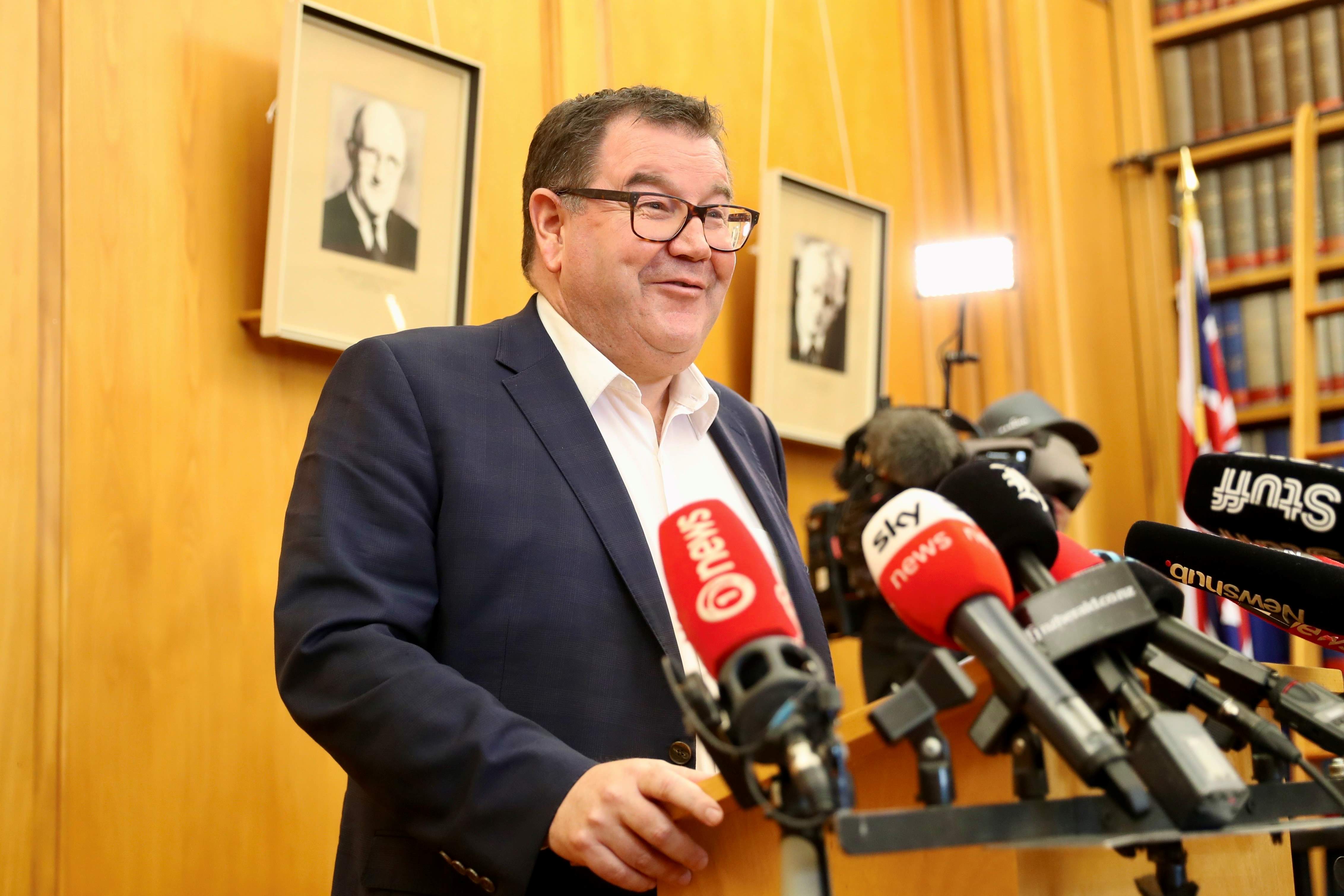 Grant Robertson announces he's retiring from politics. Photo / Mark Mitchell February 20, 2024