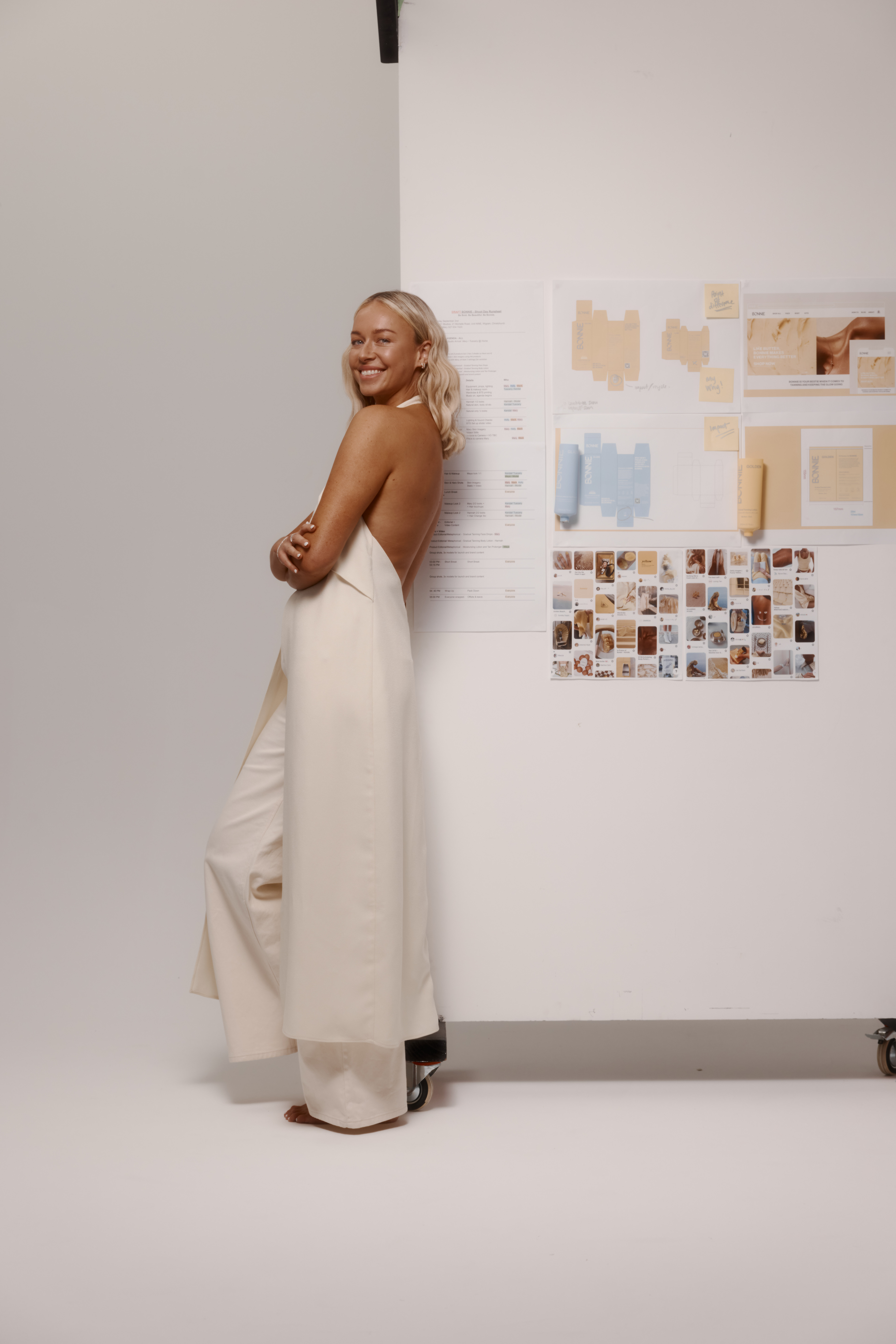 Mary Outram's new fake tan brand launched last week. Photo / Holly Sarah Burgess
