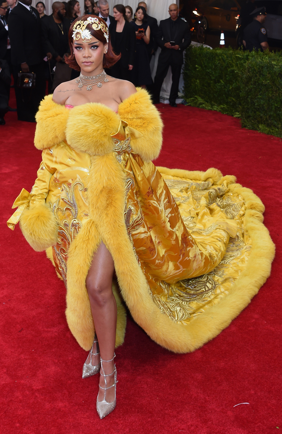 Rihanna at the 2015 Met Gala, in a gown by Chinese designer Guo Pei. Picture / Getty