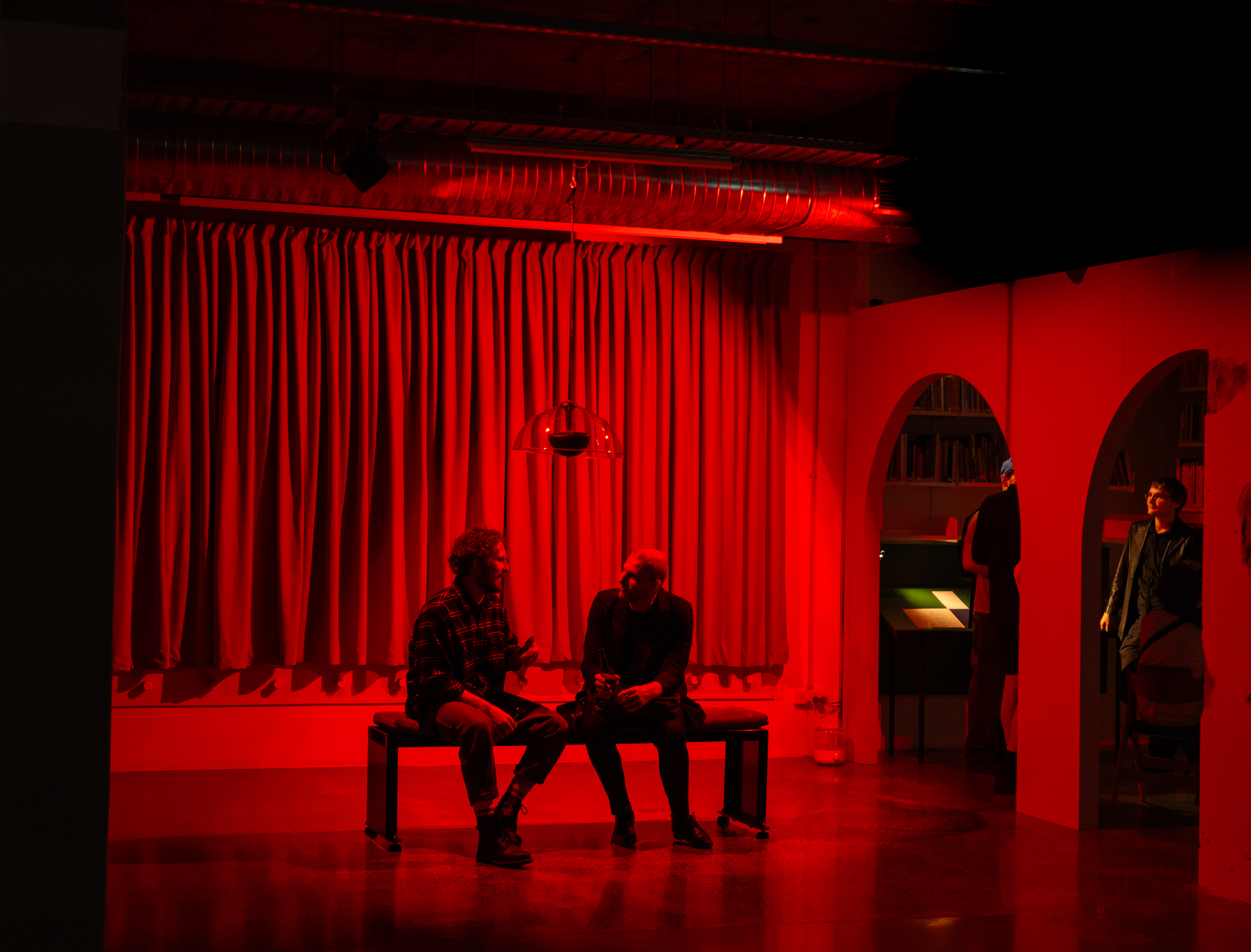 The opening of Joie noire at Artspace Aotearoa on Karangahape Road. Photo / Ben Dickens