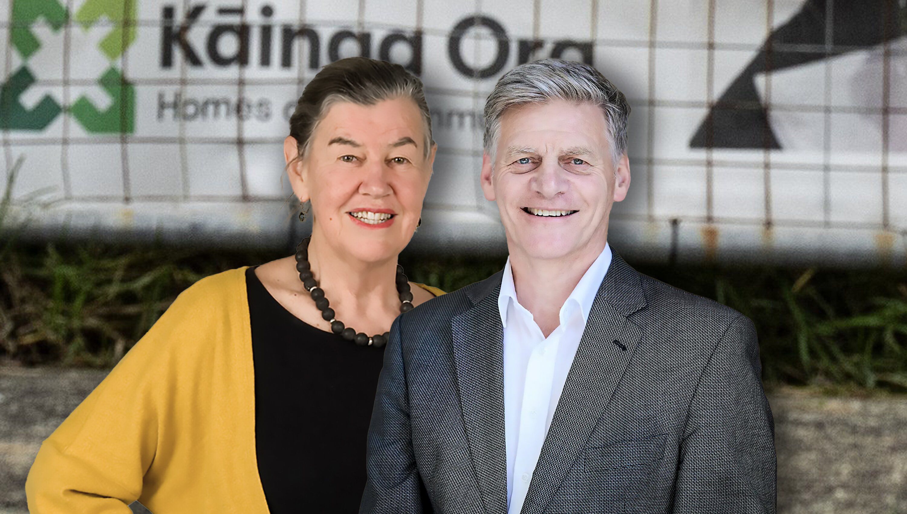 Professor Philippa Howden-Chapman (left) and Sir Bill English. Composite Photo / Jason Oxenham