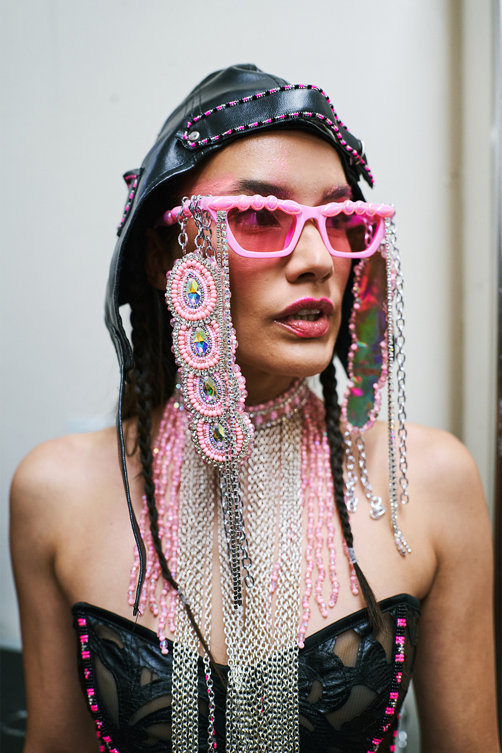 A backstage look from Helen Oro Designs. Photo / Simbarashe Cha for The New York Times