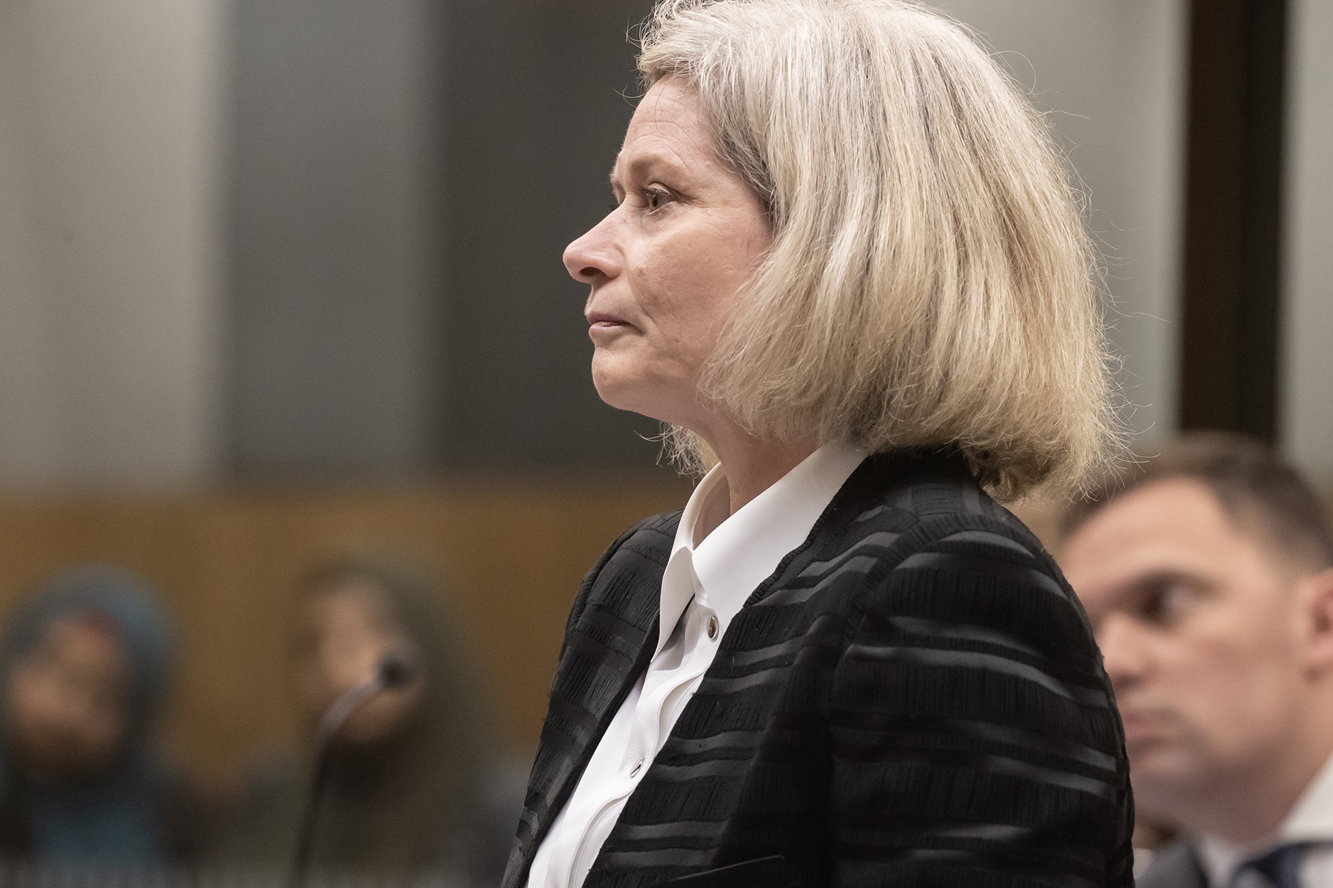 Nikki Pender, counsel for some of the mosque attack victims' families, in court. Photo / pool
