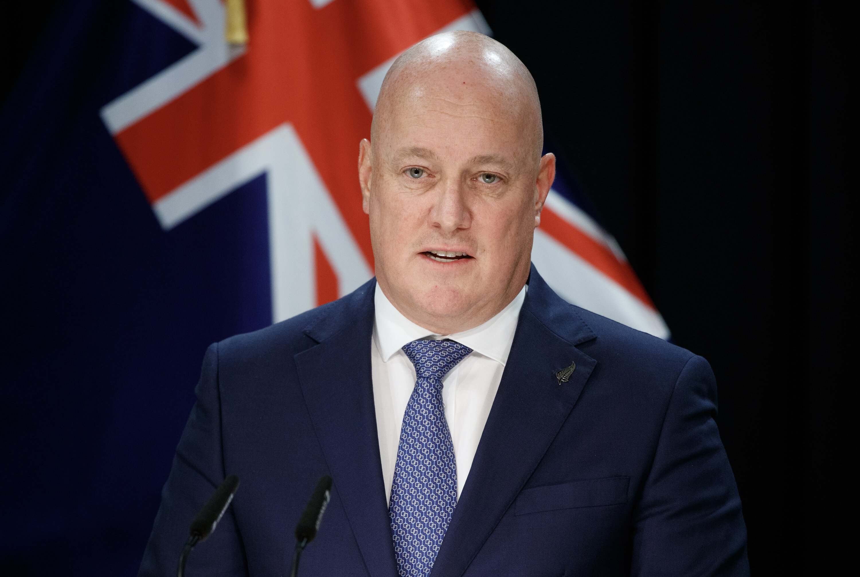 Prime Minister Christopher Luxon, who stood David MacLeod down from his posts. Photo / Mark Mitchell