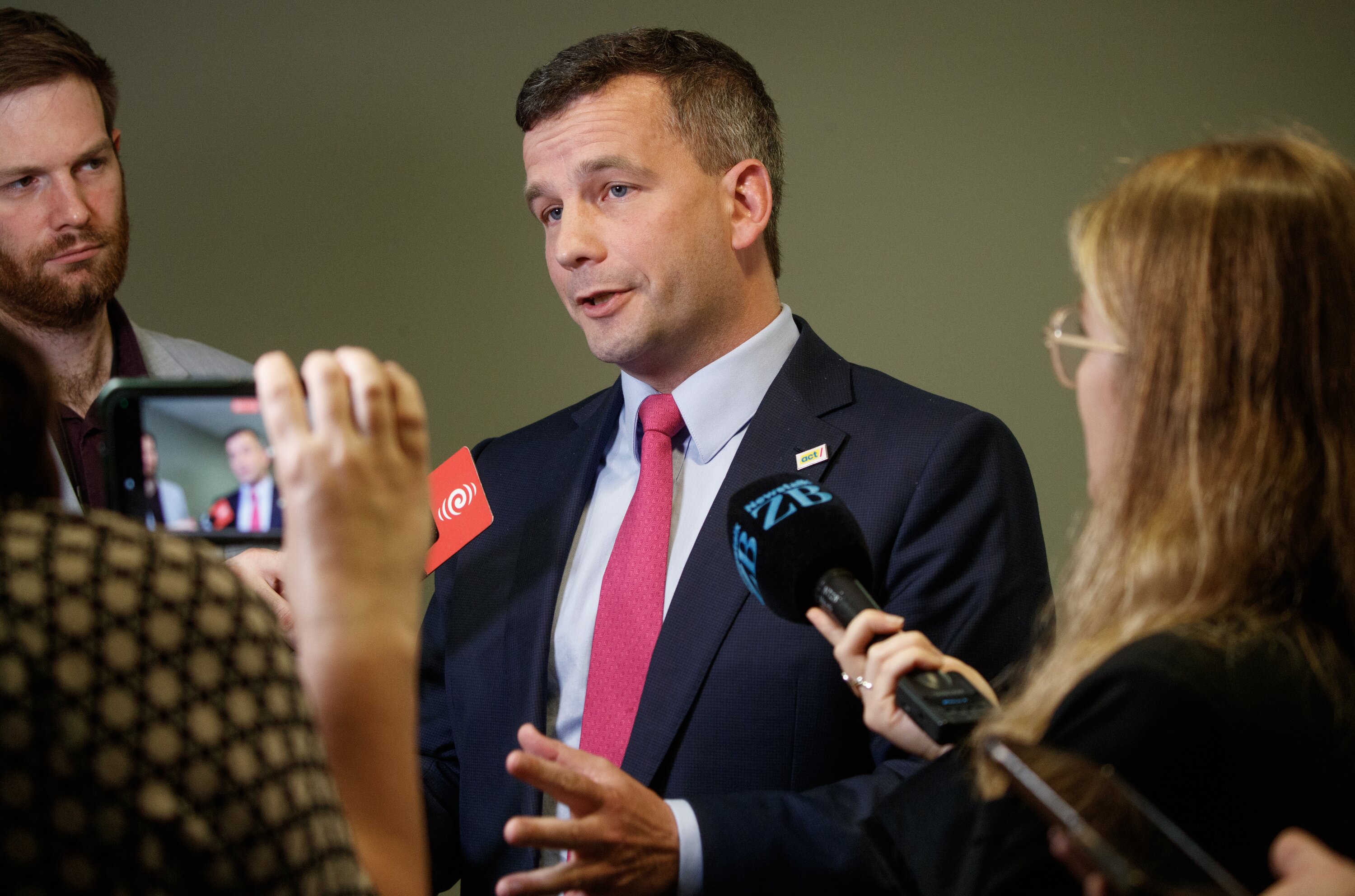 Act leader David Seymour is open to who eventually owns the ferries. Photo / Mark Mitchell