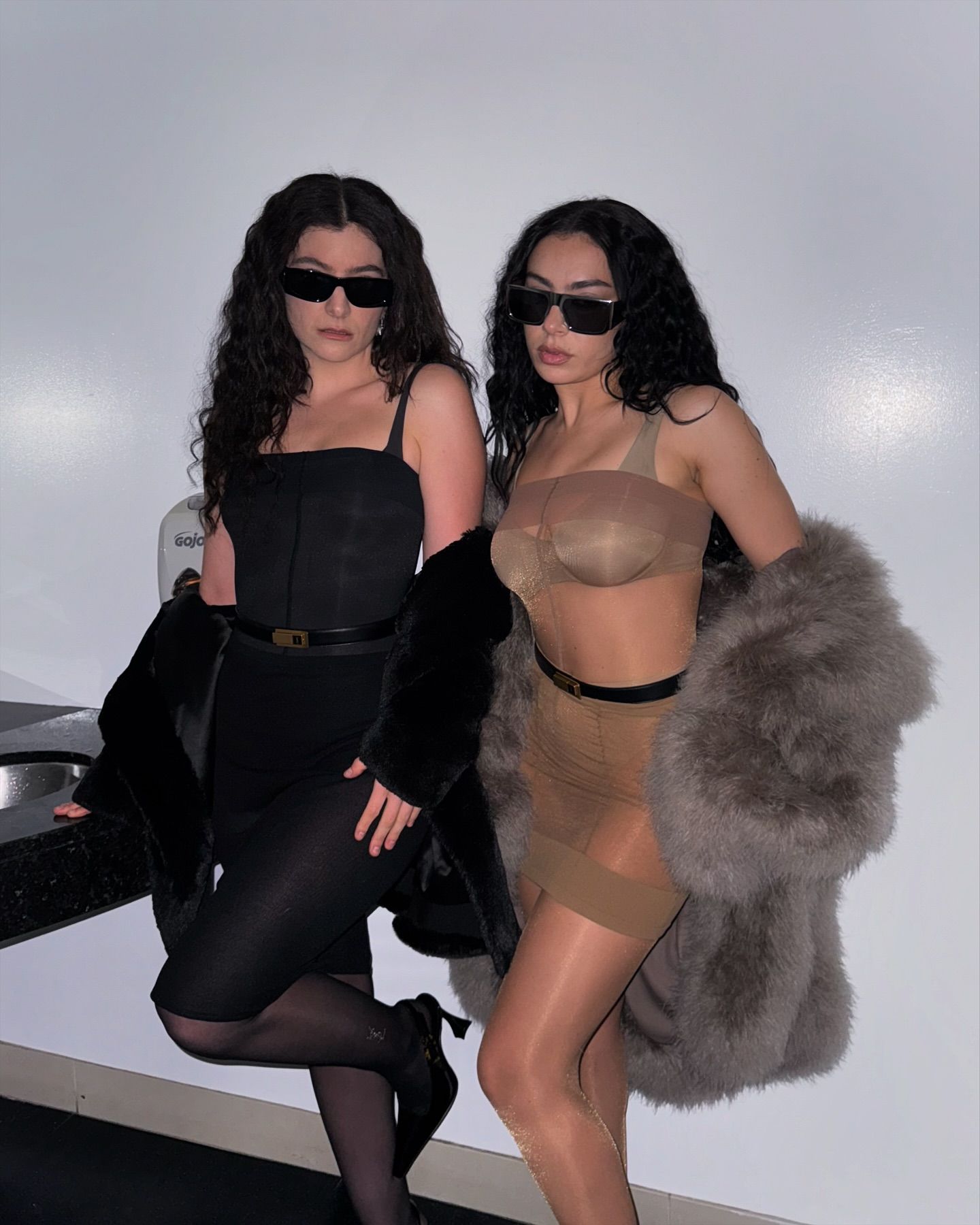 Lorde and Charli XCX in New York at Madison Square Garden, where the pair performed their duet Girl, So Confusing. Photo / @charli_xcx