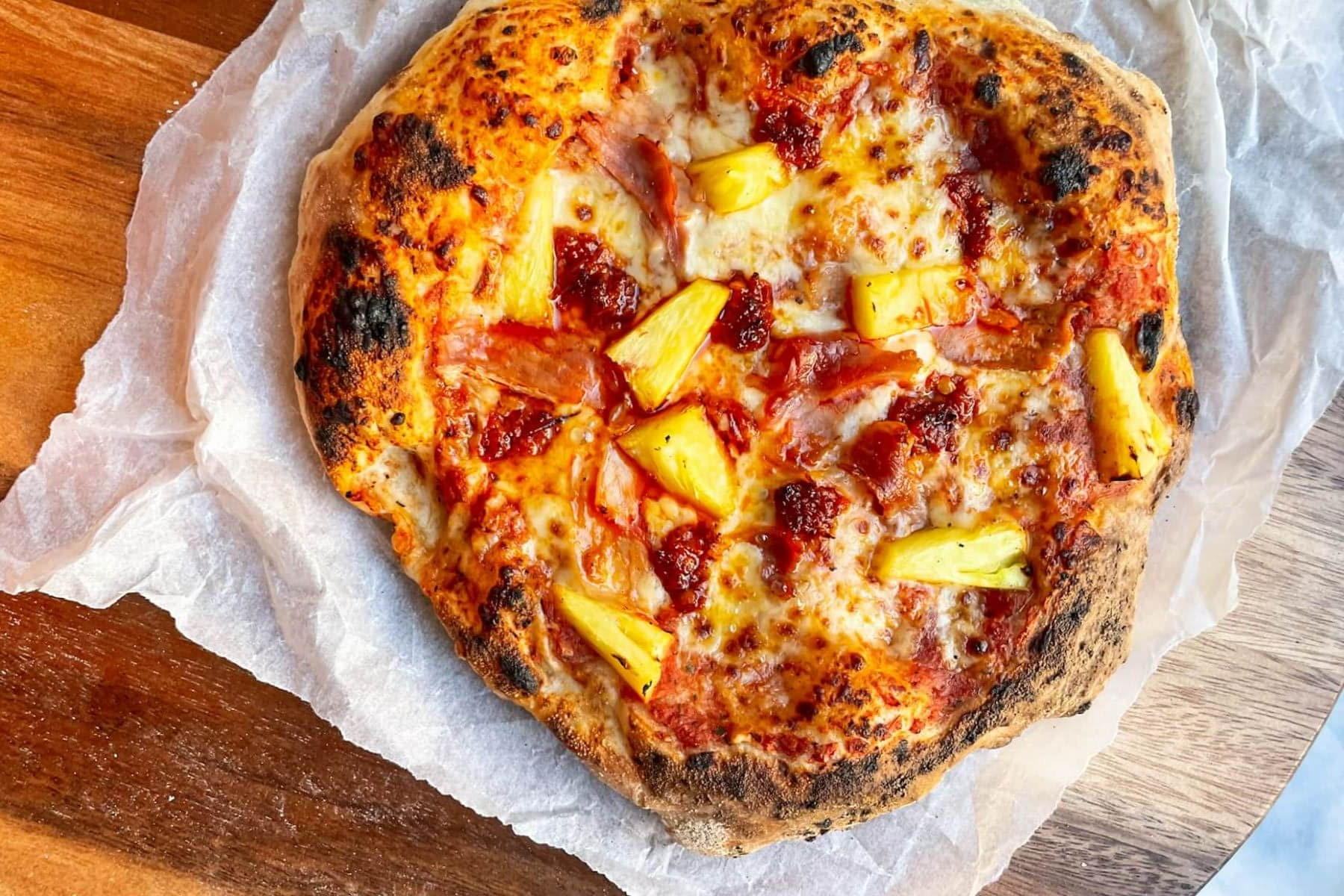 Spicy Hawaiian Pizza - Dished by Kate