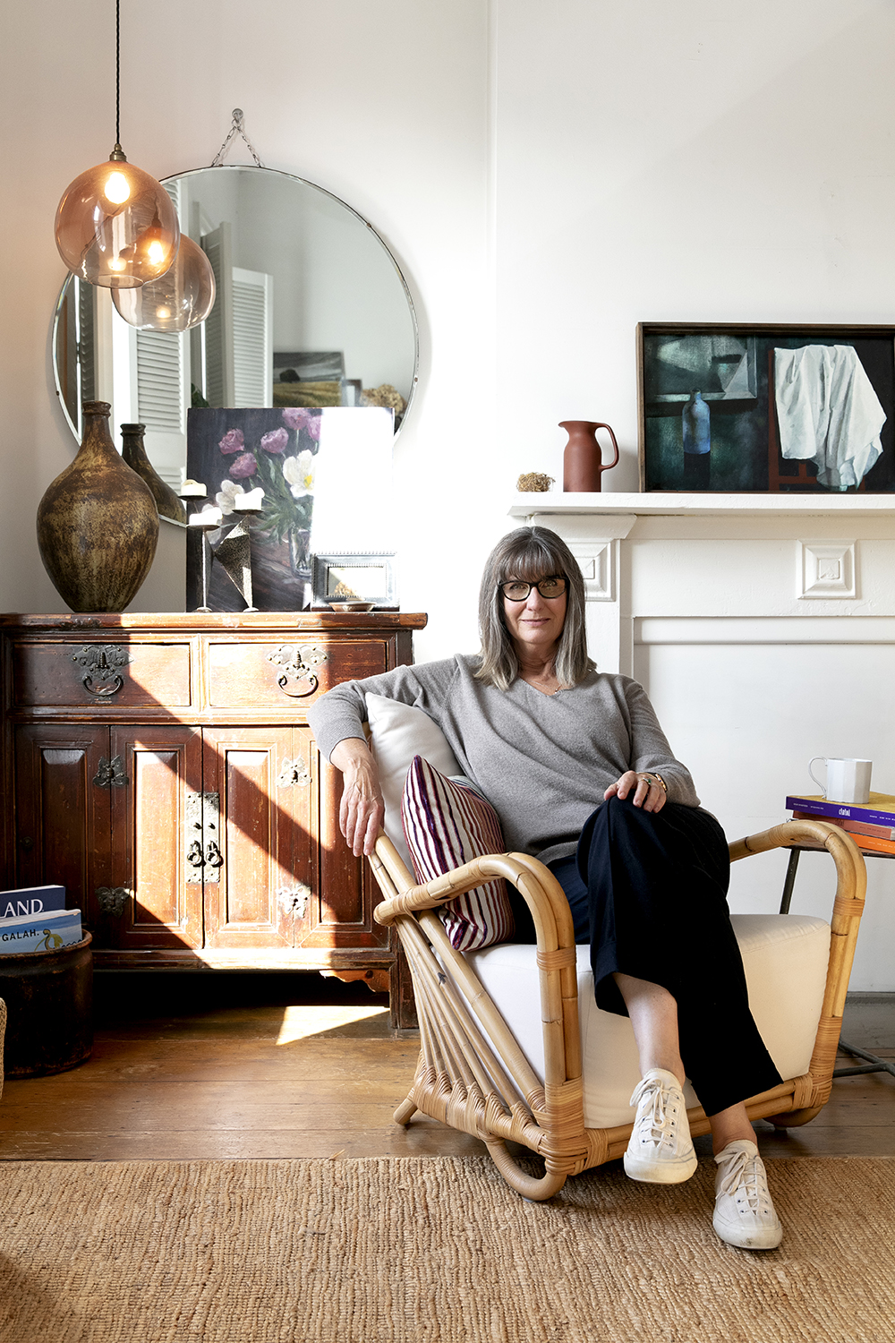 Ali McIntosh at home in her parkside Ponsonby apartment. Photo / Babiche Martens