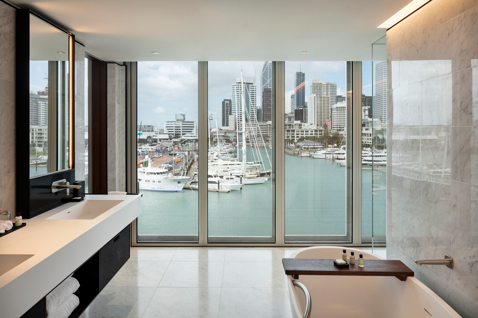The Harbour suite is the smallest of the six new suites at Park Hyatt Auckland. Photo / Park Hyatt Auckland