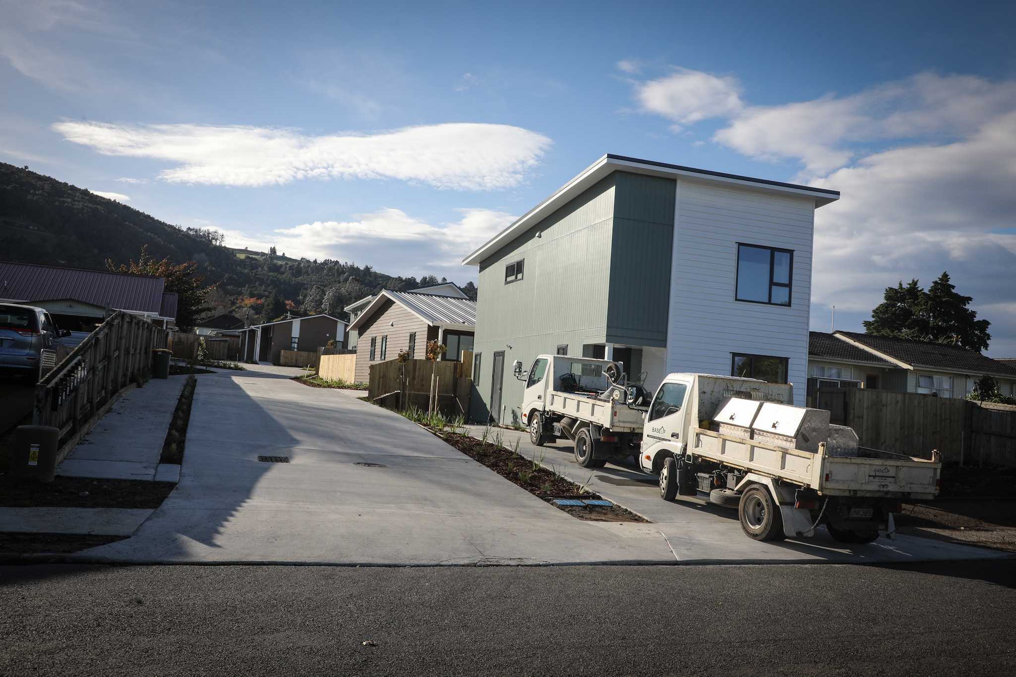 The new homes on Roger St. Photo / Andrew Warner