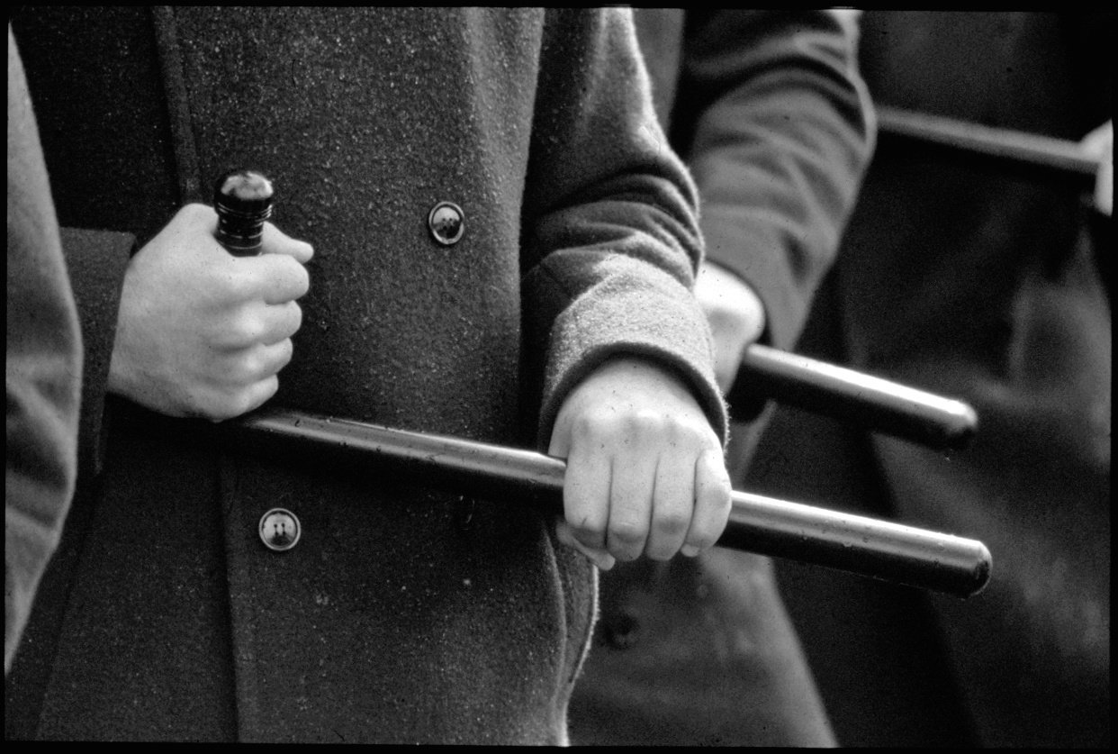 The PR24 baton used by riot police during the 1981 Springbok tour protests. Photo / NZ Herald