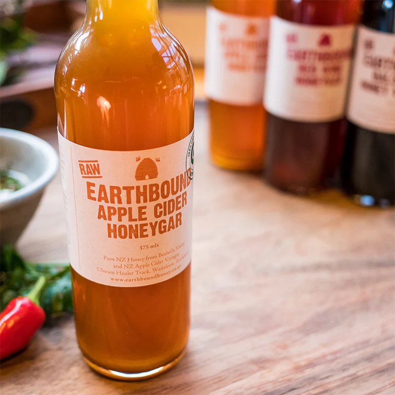 Earthbound apple cider honeygar.