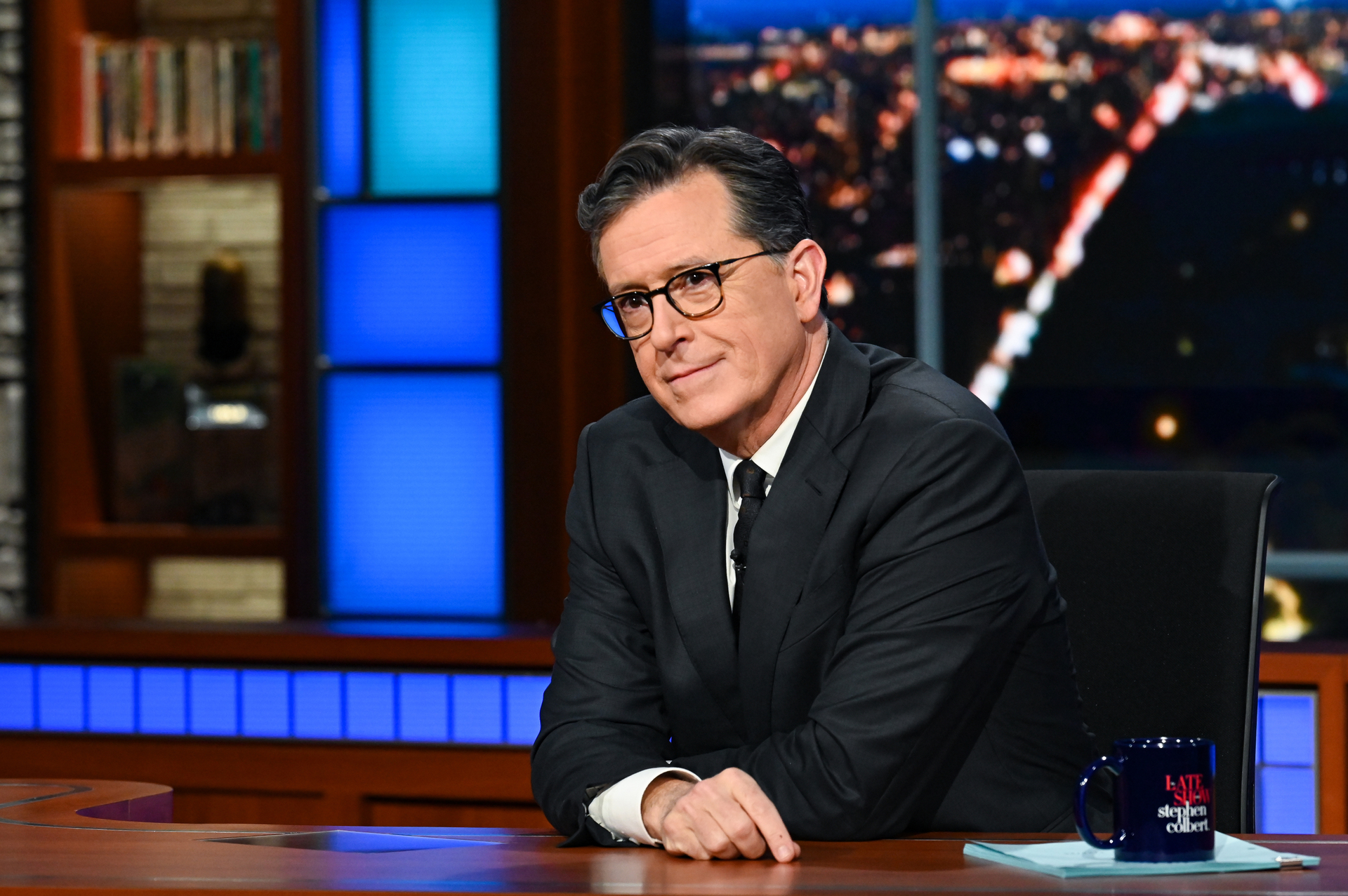 Stephen Colbert supports the strike. Photo / Getty Images