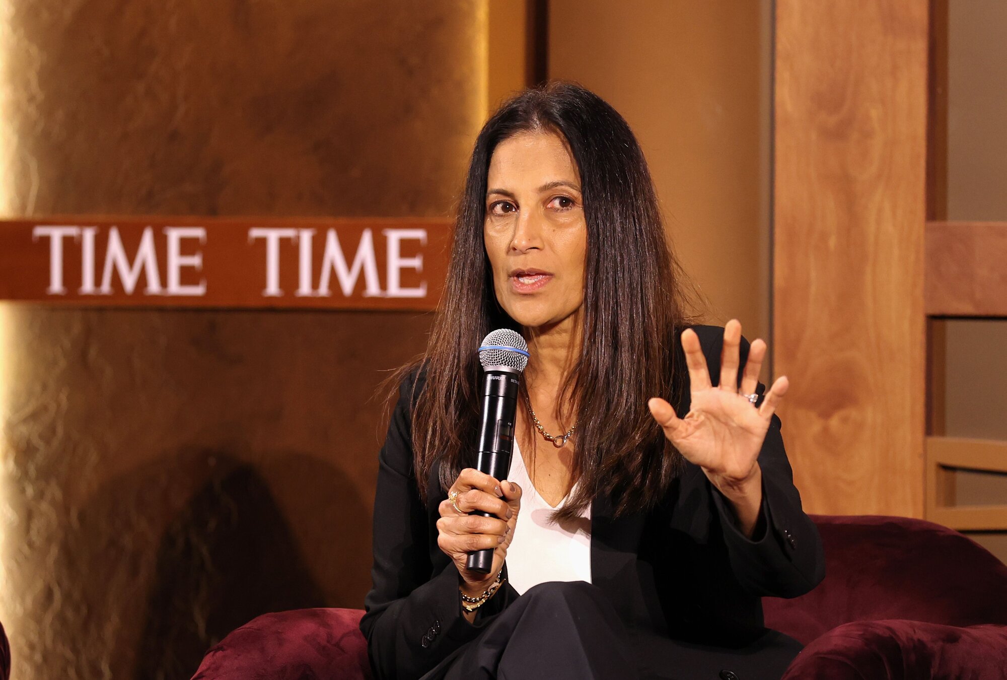 Xero chief executive Sukhinder Singh Cassidy at a Time Women of the Year leadership forum in Los Angeles in February. Photo / Getty Images